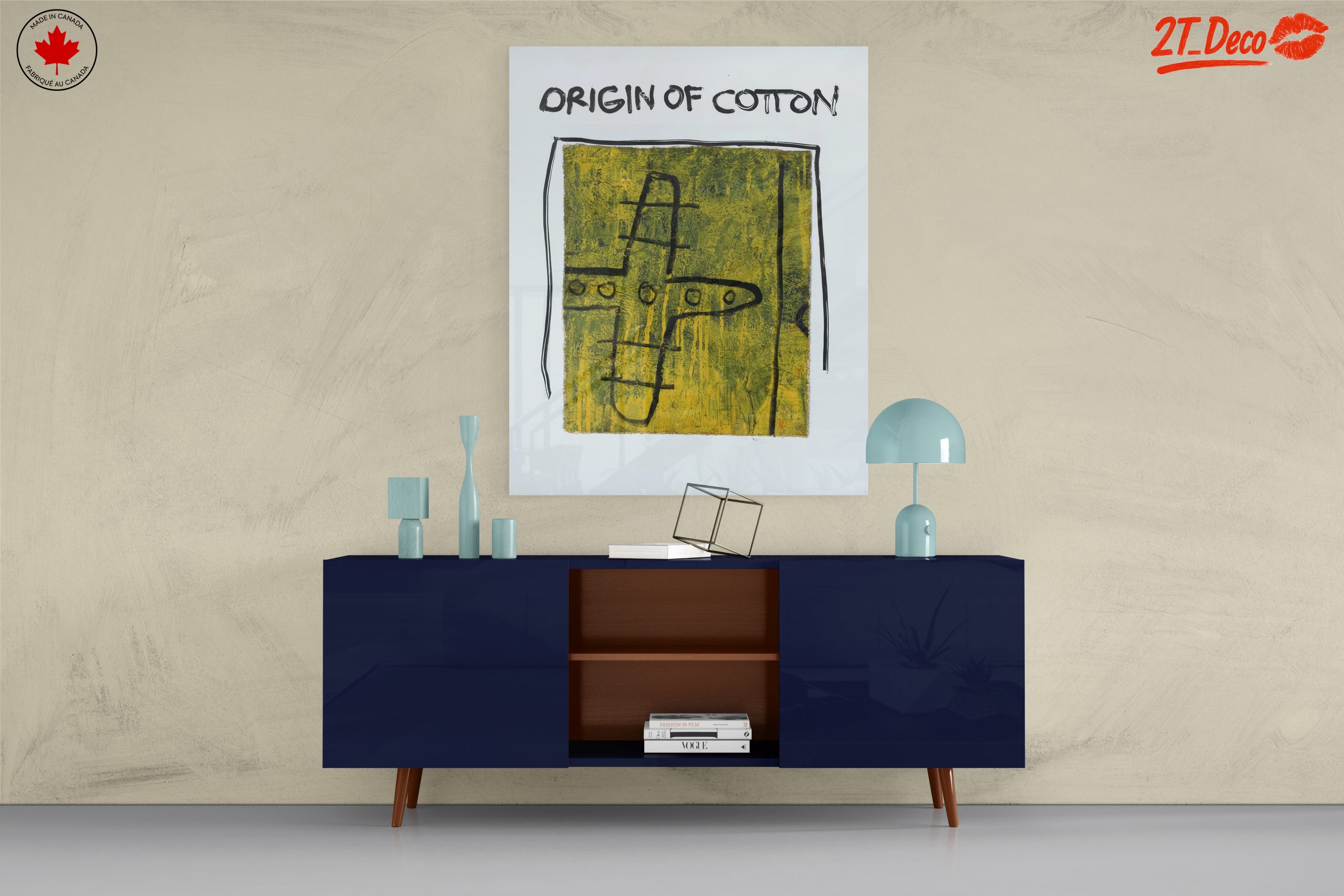 Origin of Cotton Abstract Cultural Artwork - Image 8