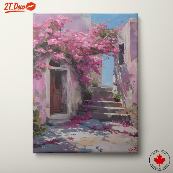 Vibrant Bougainvillea in Architectural Setting