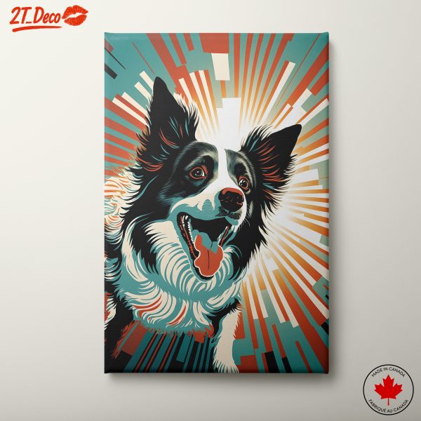 Vibrant Portrait of a Joyful Dog