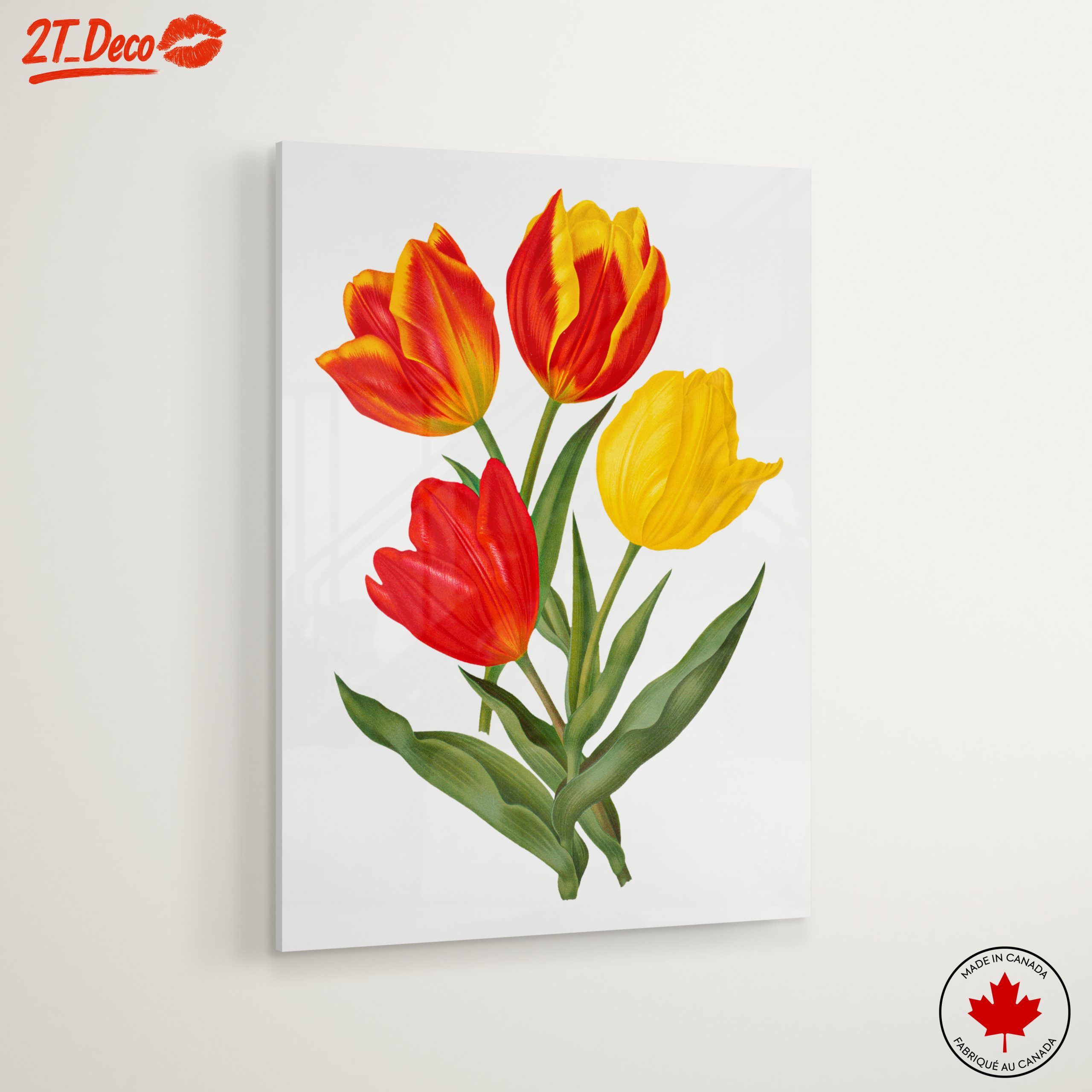 Vibrant Tulip Botanical Art - Image 6