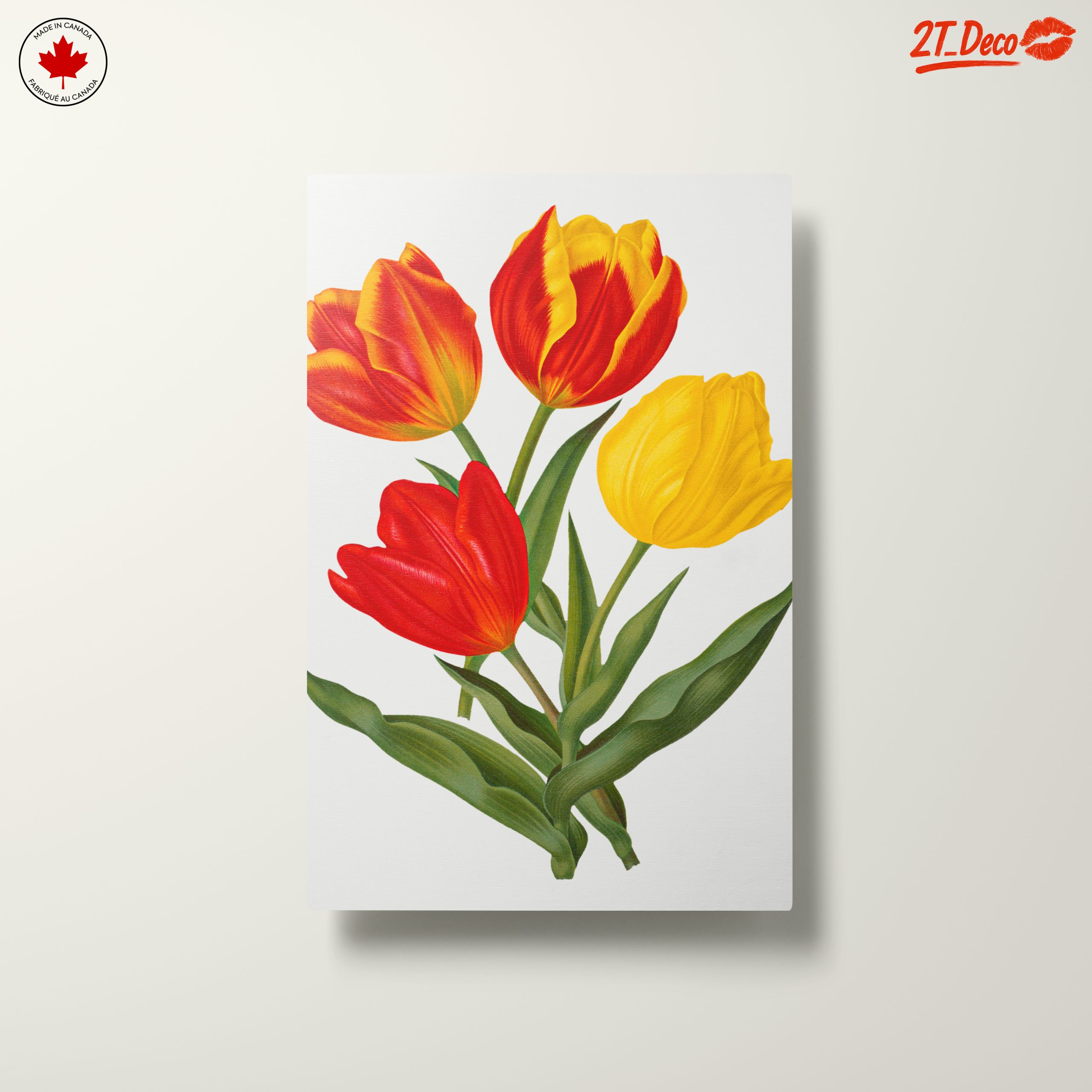 Vibrant Tulip Botanical Art - Image 10