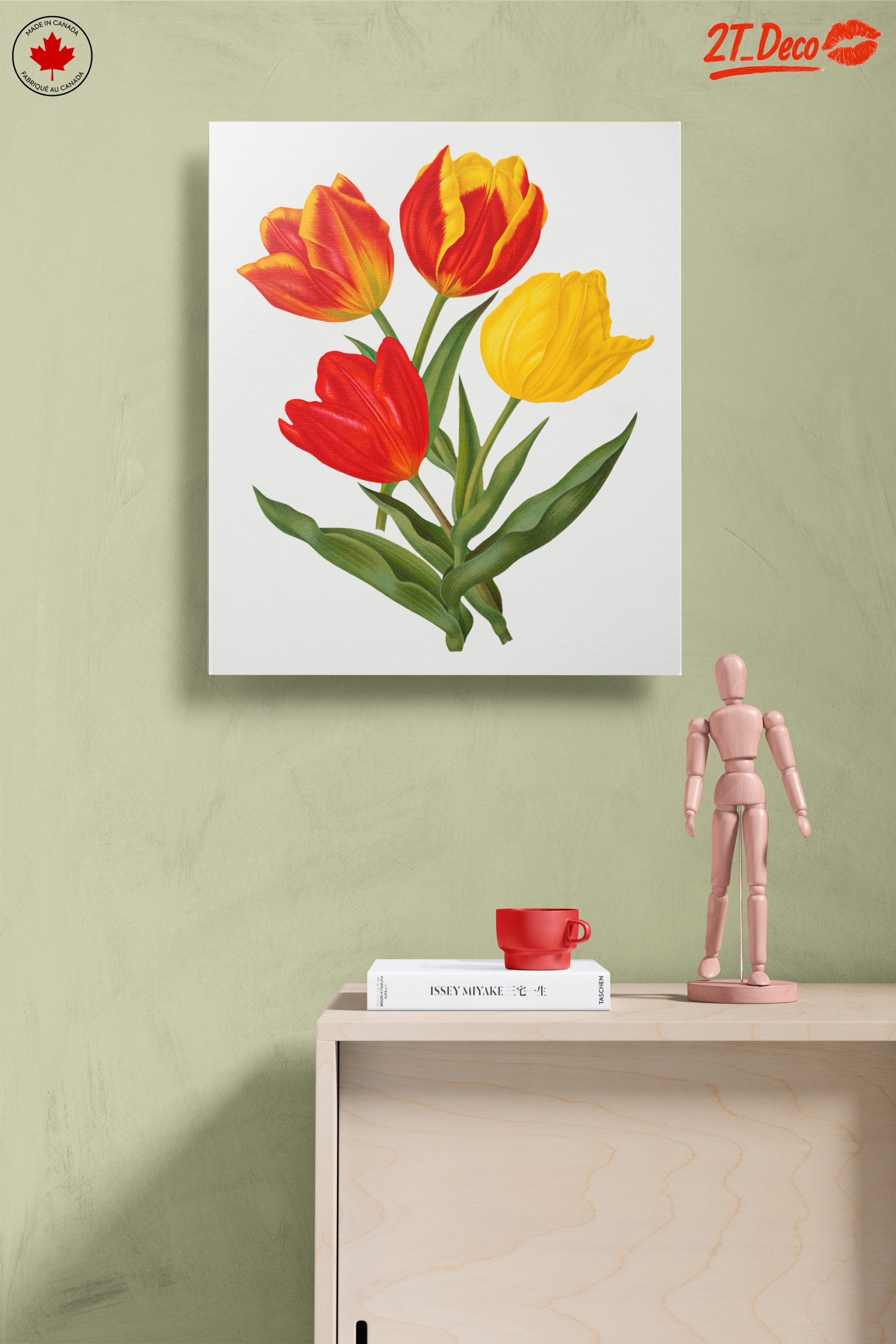 Vibrant Tulip Botanical Art - Image 14