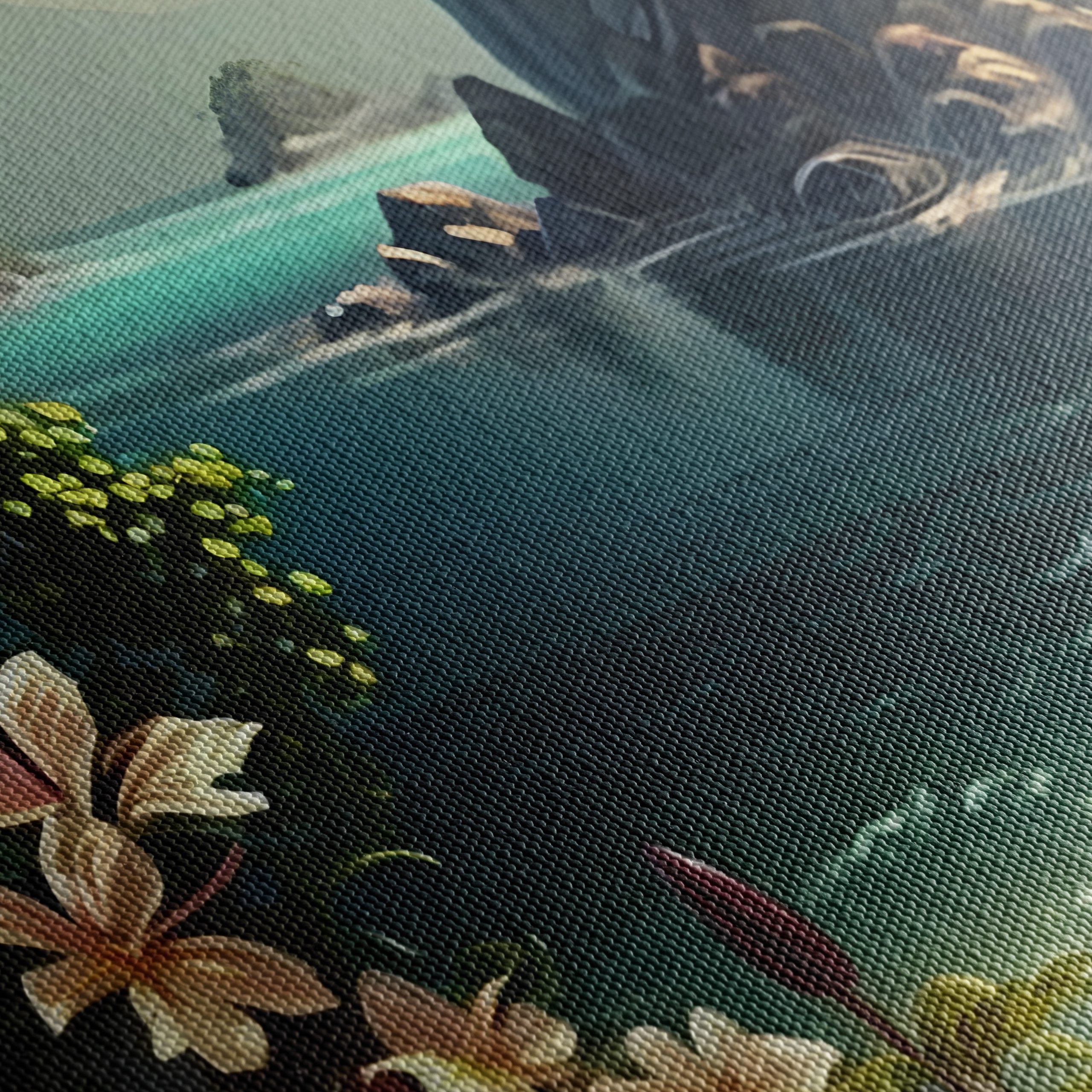 Tropical Paradise Seascape with Floral Elements - Image 5