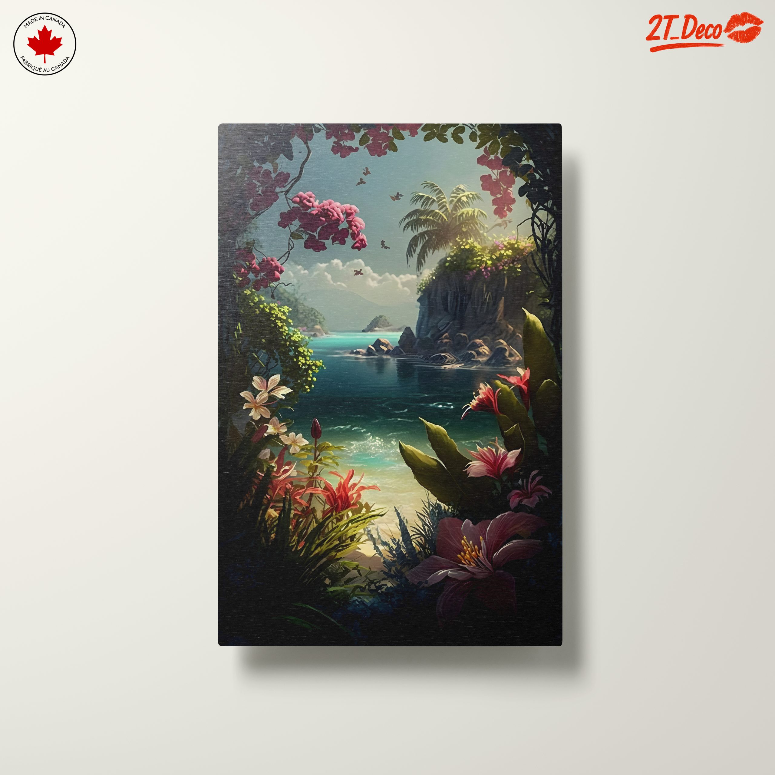 Tropical Paradise Seascape with Floral Elements - Image 10