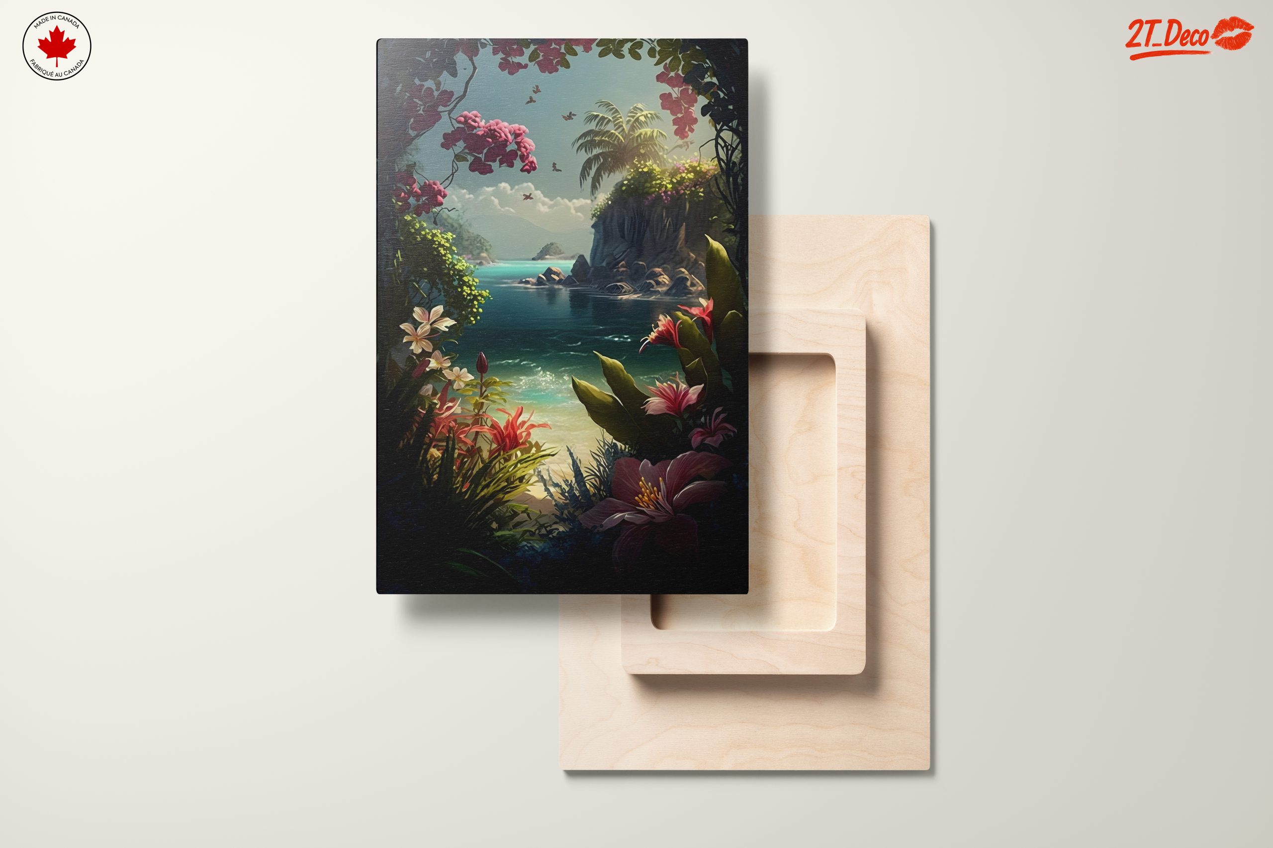 Tropical Paradise Seascape with Floral Elements - Image 11
