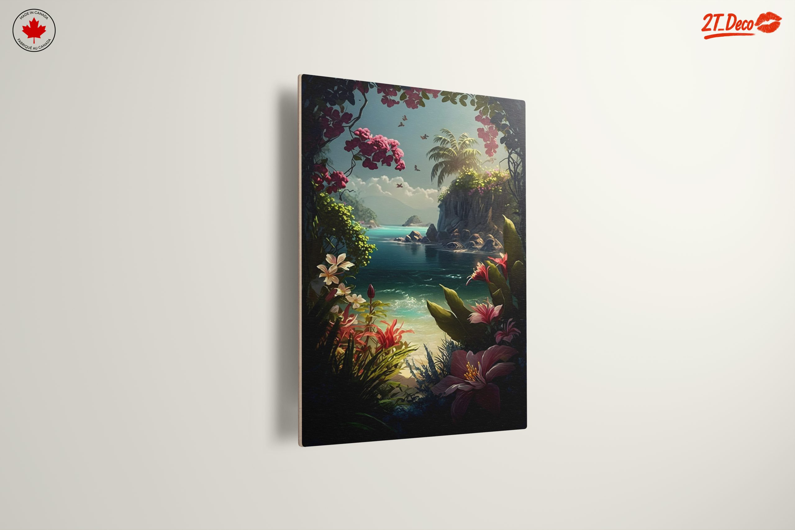 Tropical Paradise Seascape with Floral Elements - Image 13