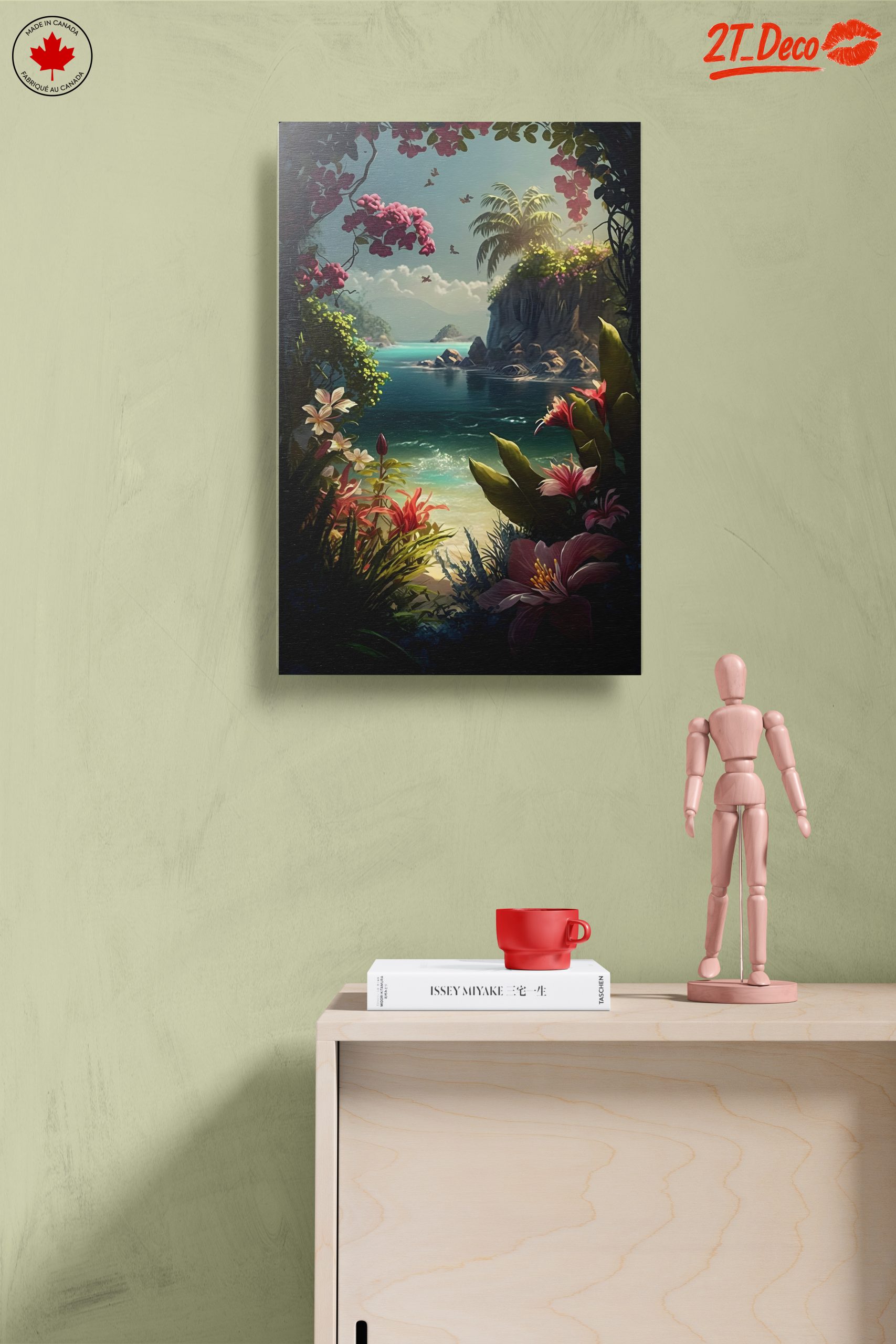 Tropical Paradise Seascape with Floral Elements - Image 14