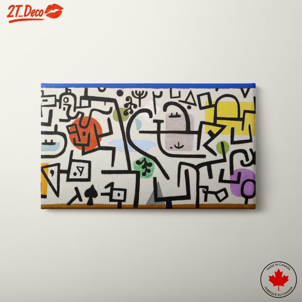 Colorful Abstract Composition with Playful Shapes