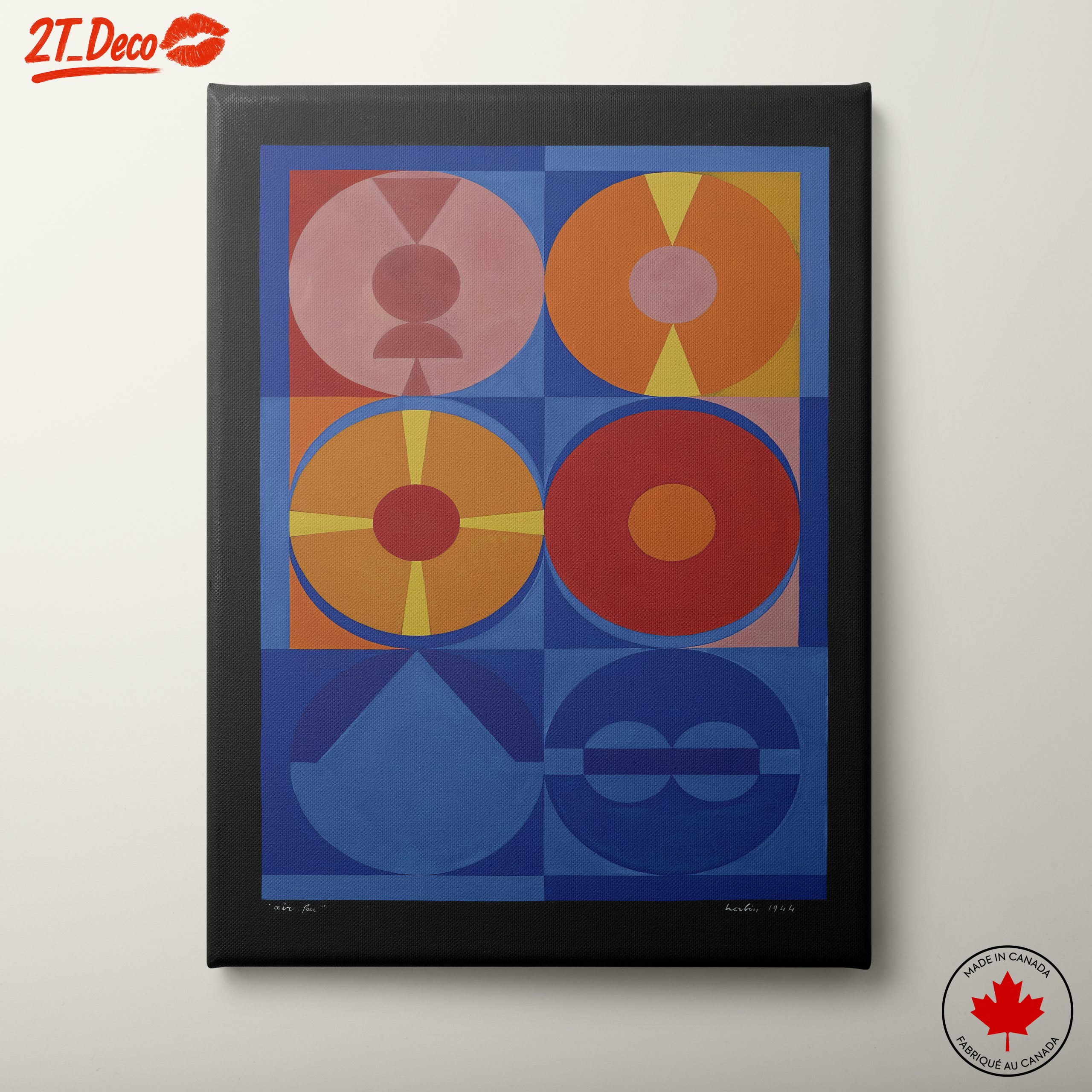 Geometric Abstract Shapes in Bold Colors