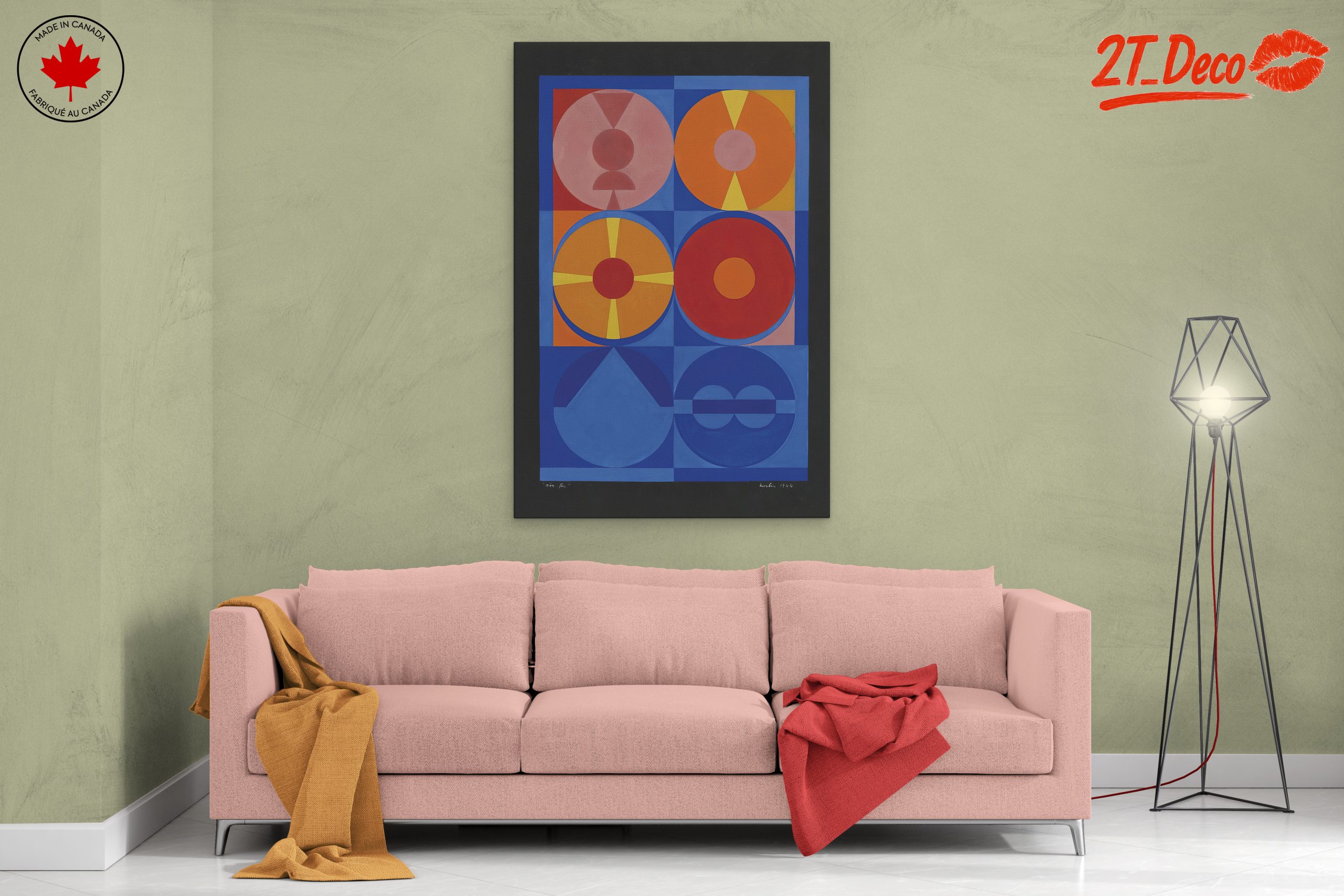 Geometric Abstract Shapes in Bold Colors - Image 2