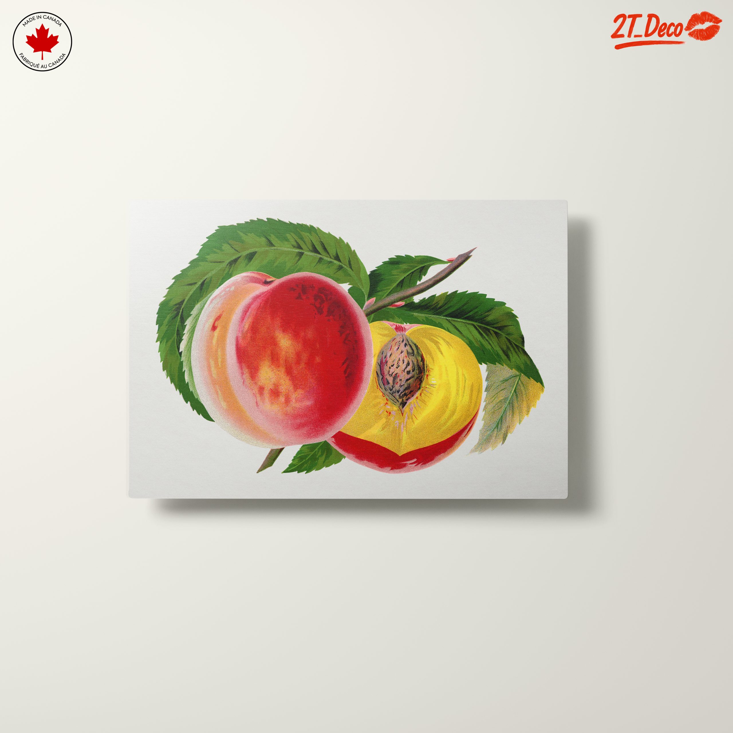 Vibrant Abstract Peaches Art - Image 10