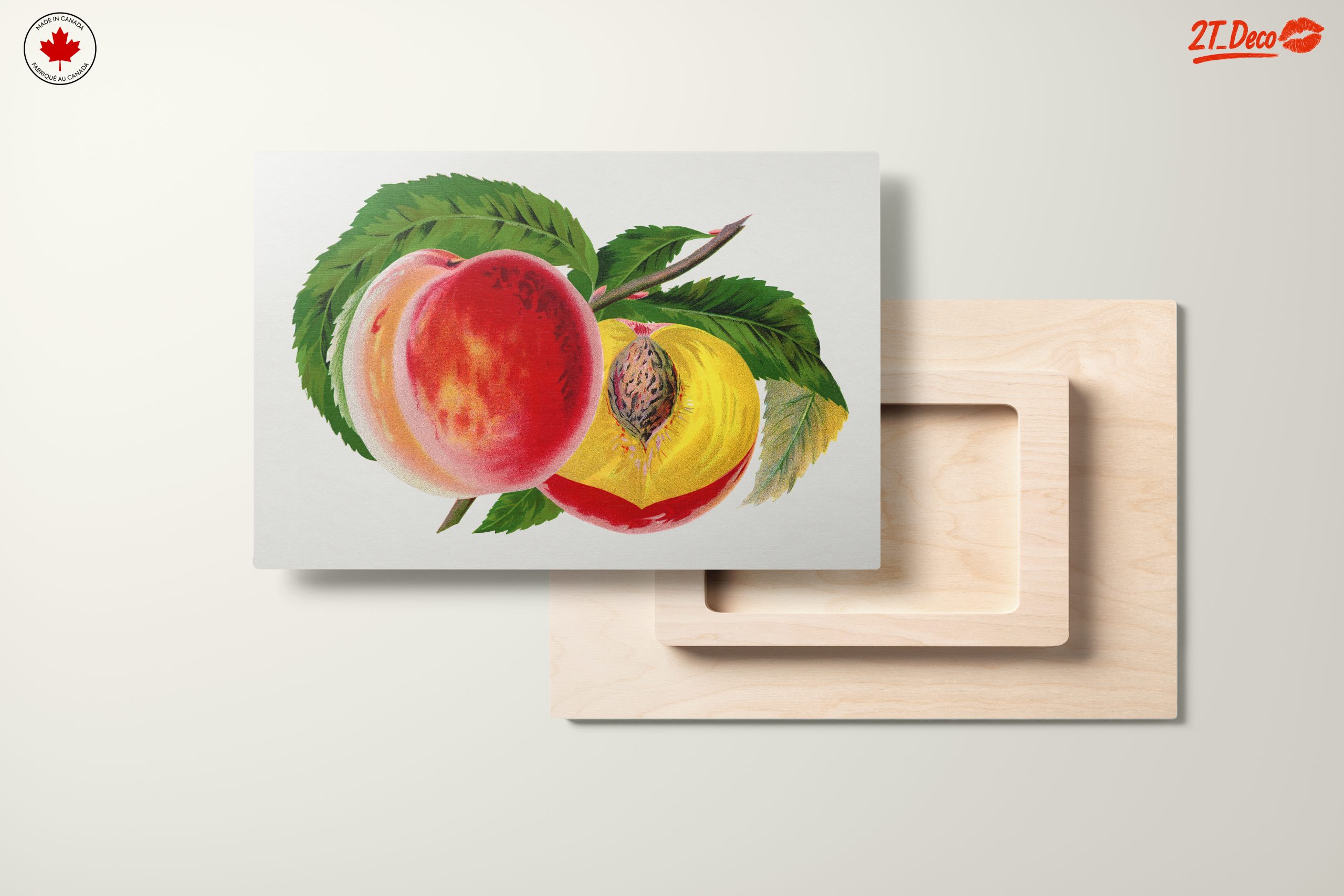 Vibrant Abstract Peaches Art - Image 11