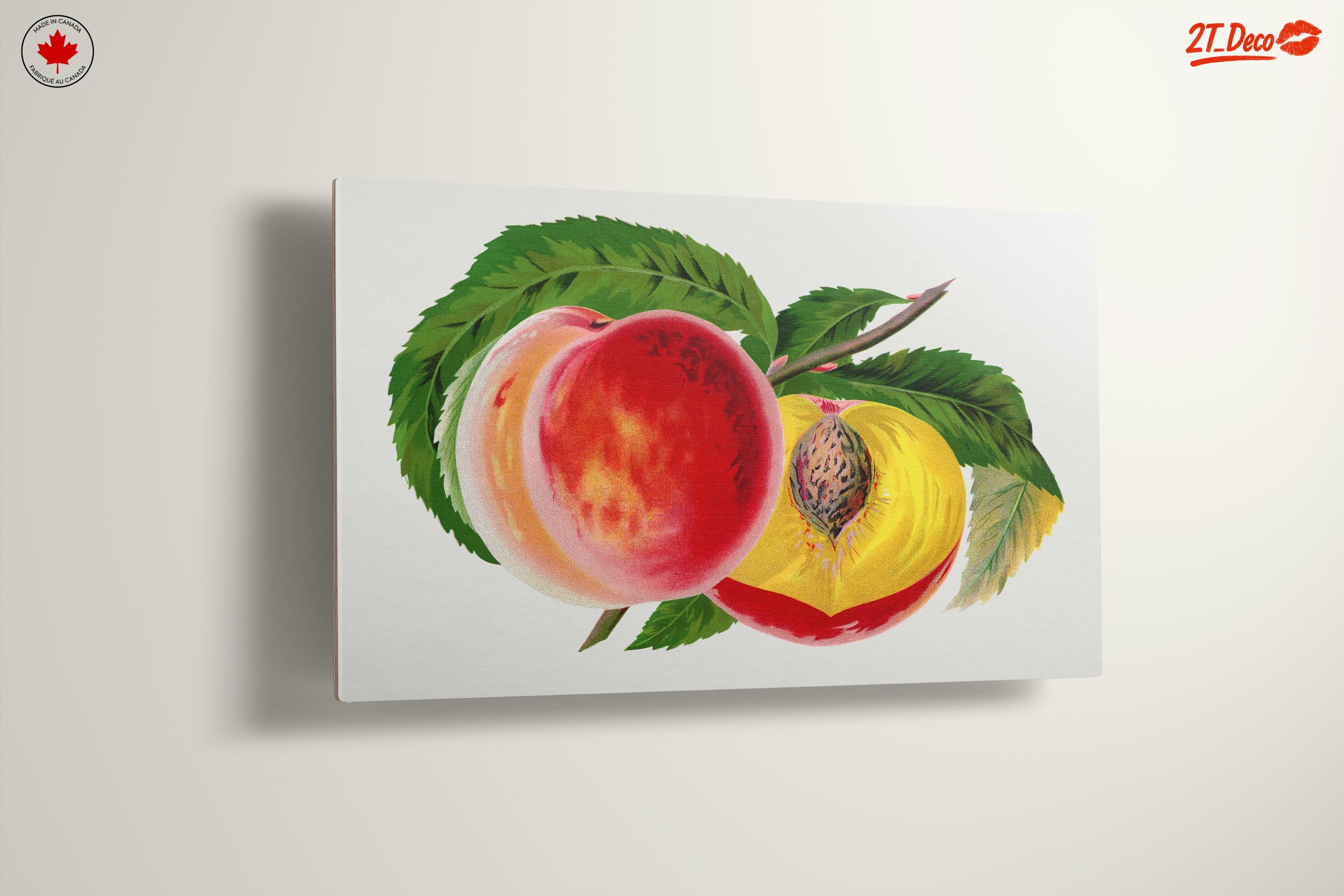 Vibrant Abstract Peaches Art - Image 13