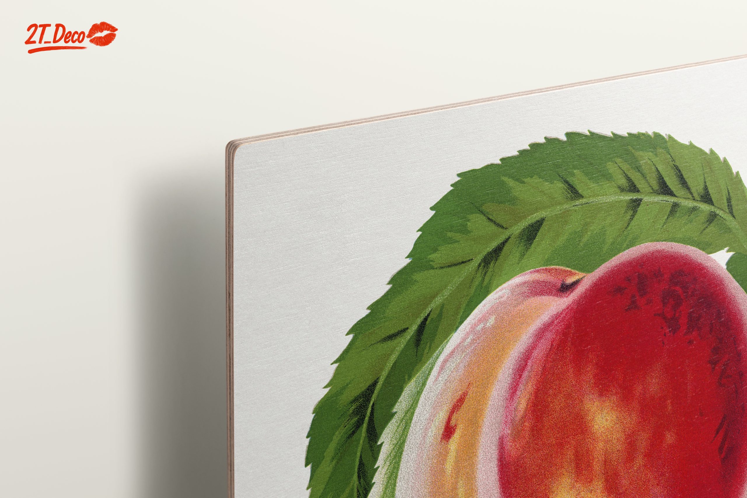Vibrant Abstract Peaches Art - Image 15