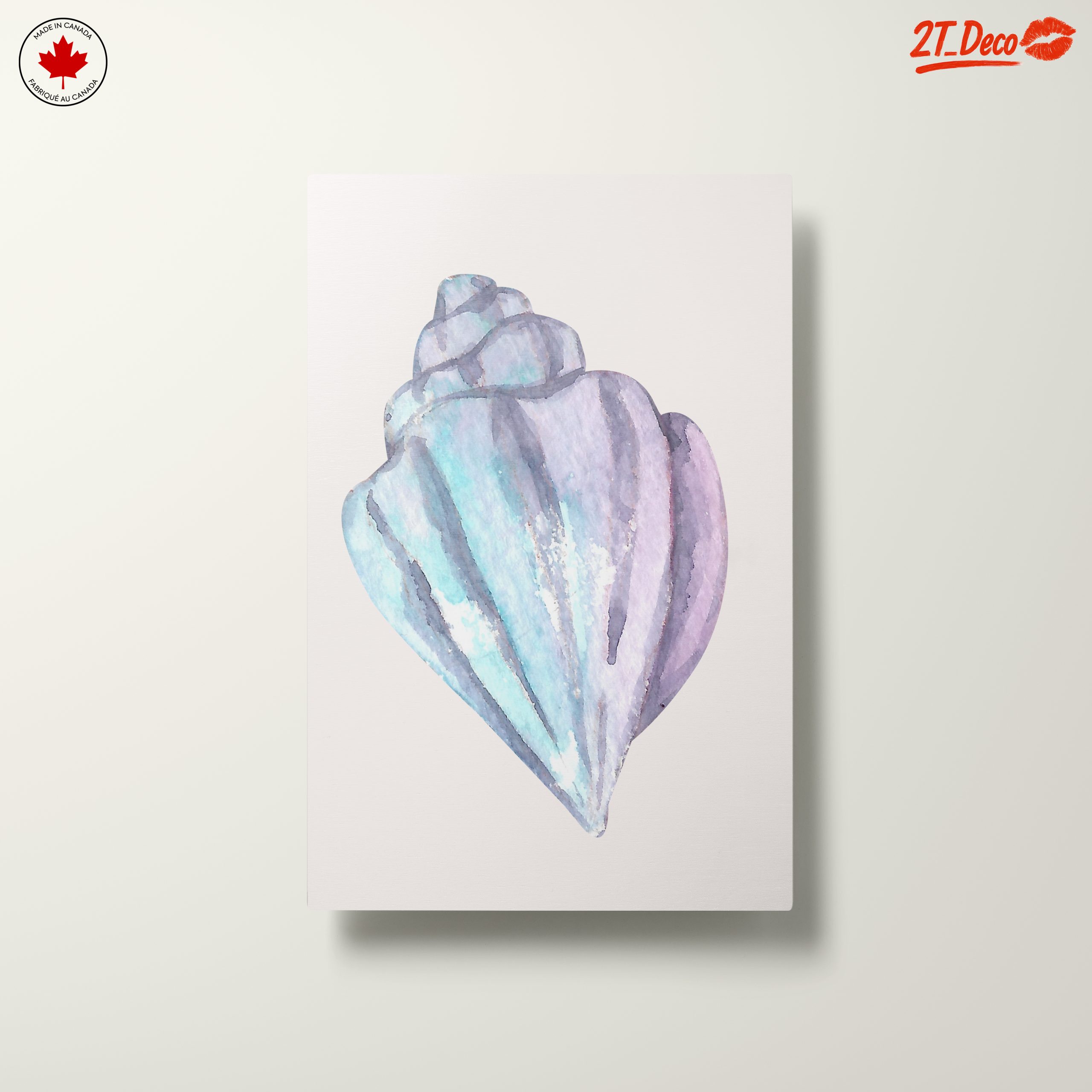Watercolor Shell Botanical Abstract Art - Image 10