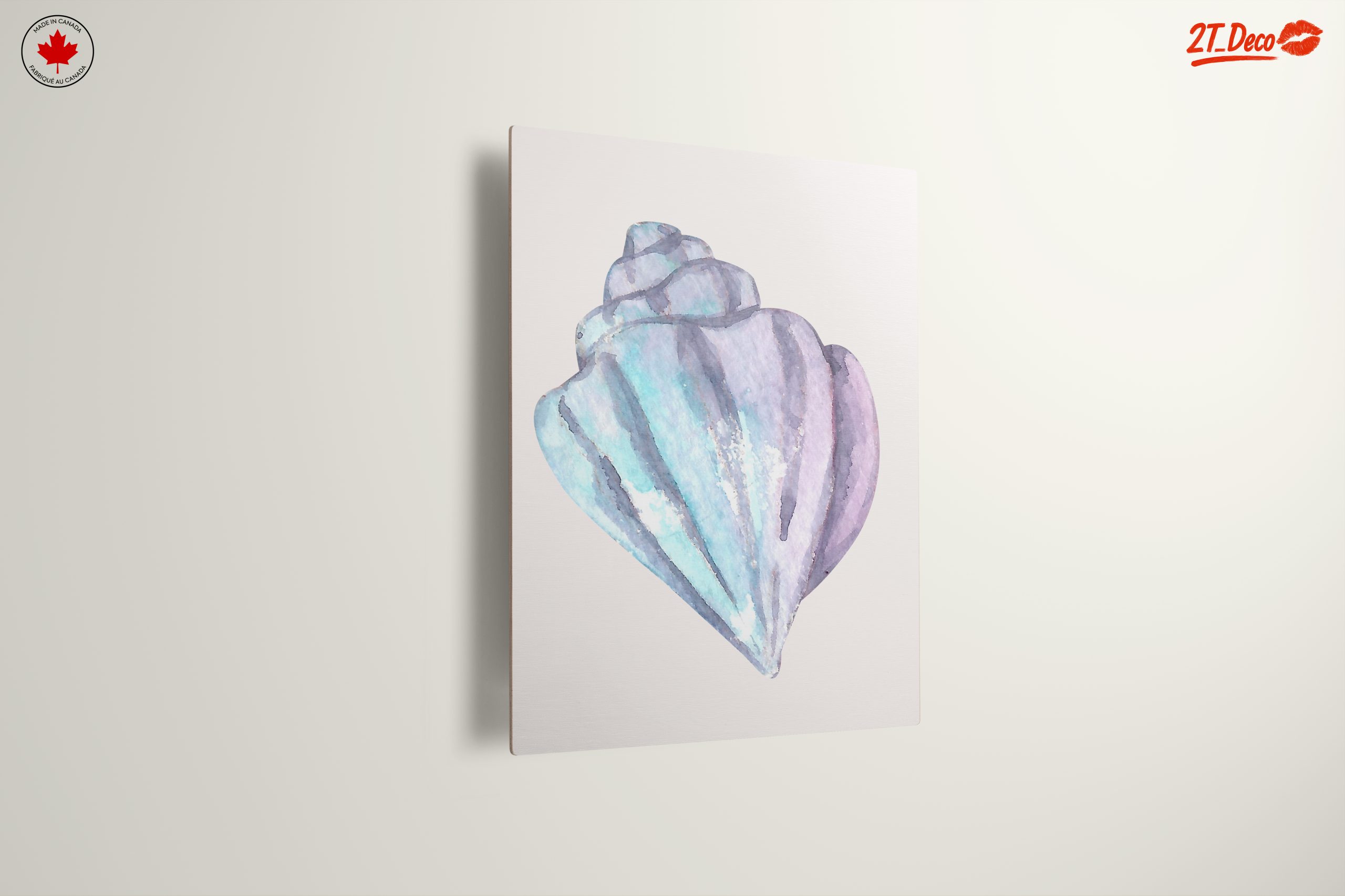 Watercolor Shell Botanical Abstract Art - Image 13