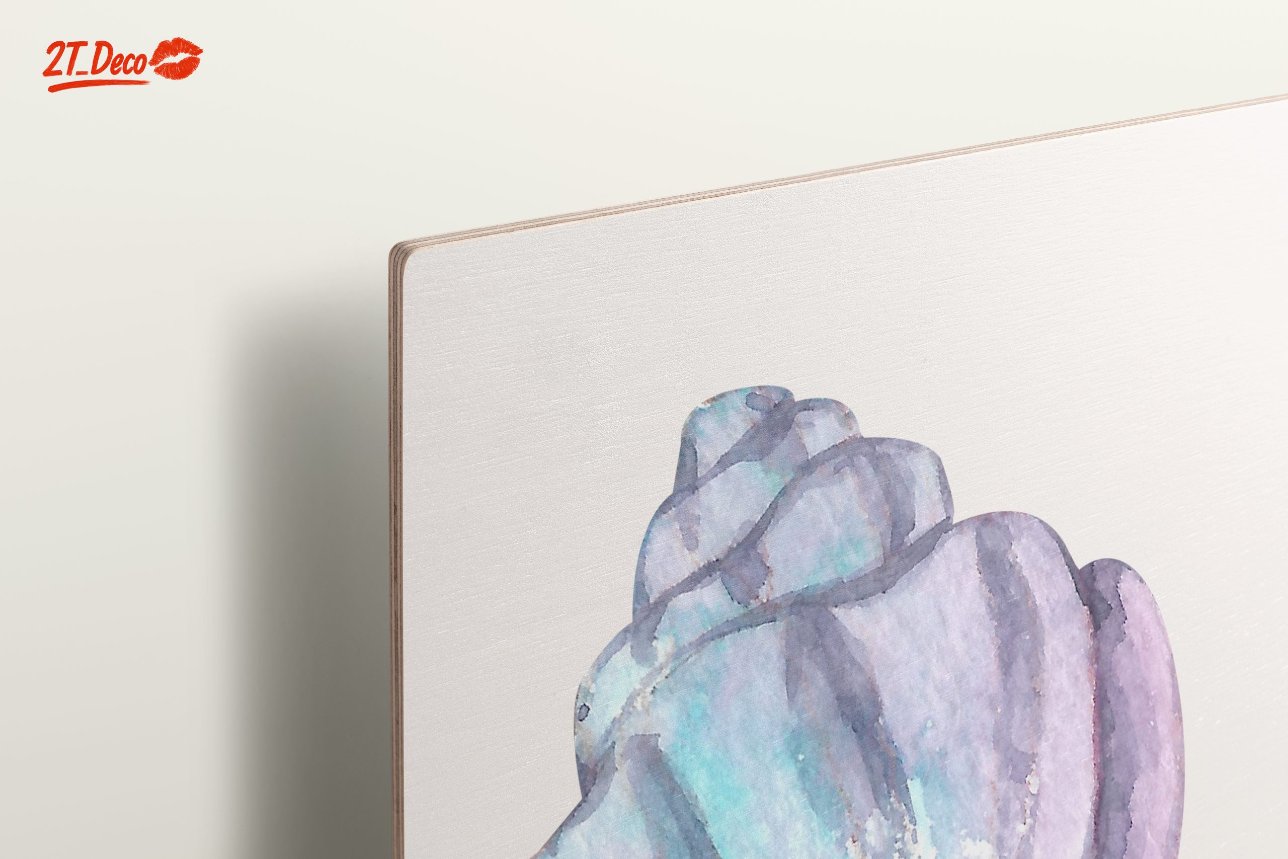 Watercolor Shell Botanical Abstract Art - Image 15