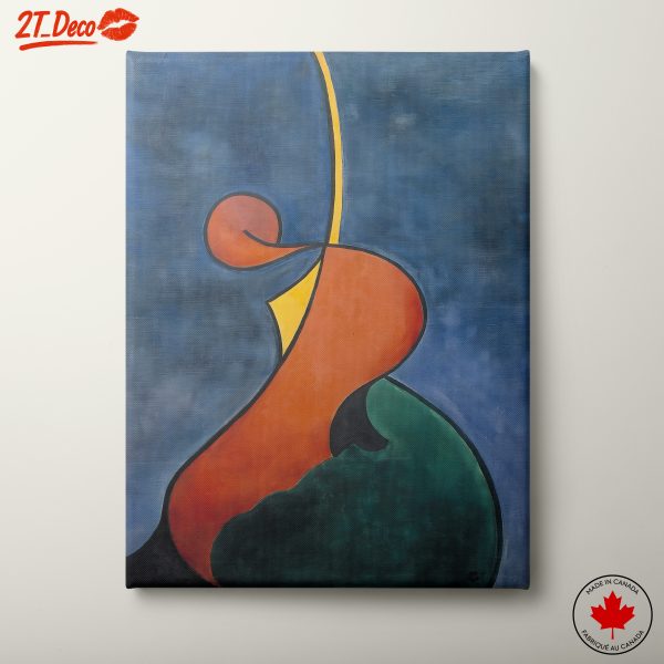 Bold Abstract Art with Vibrant Shapes