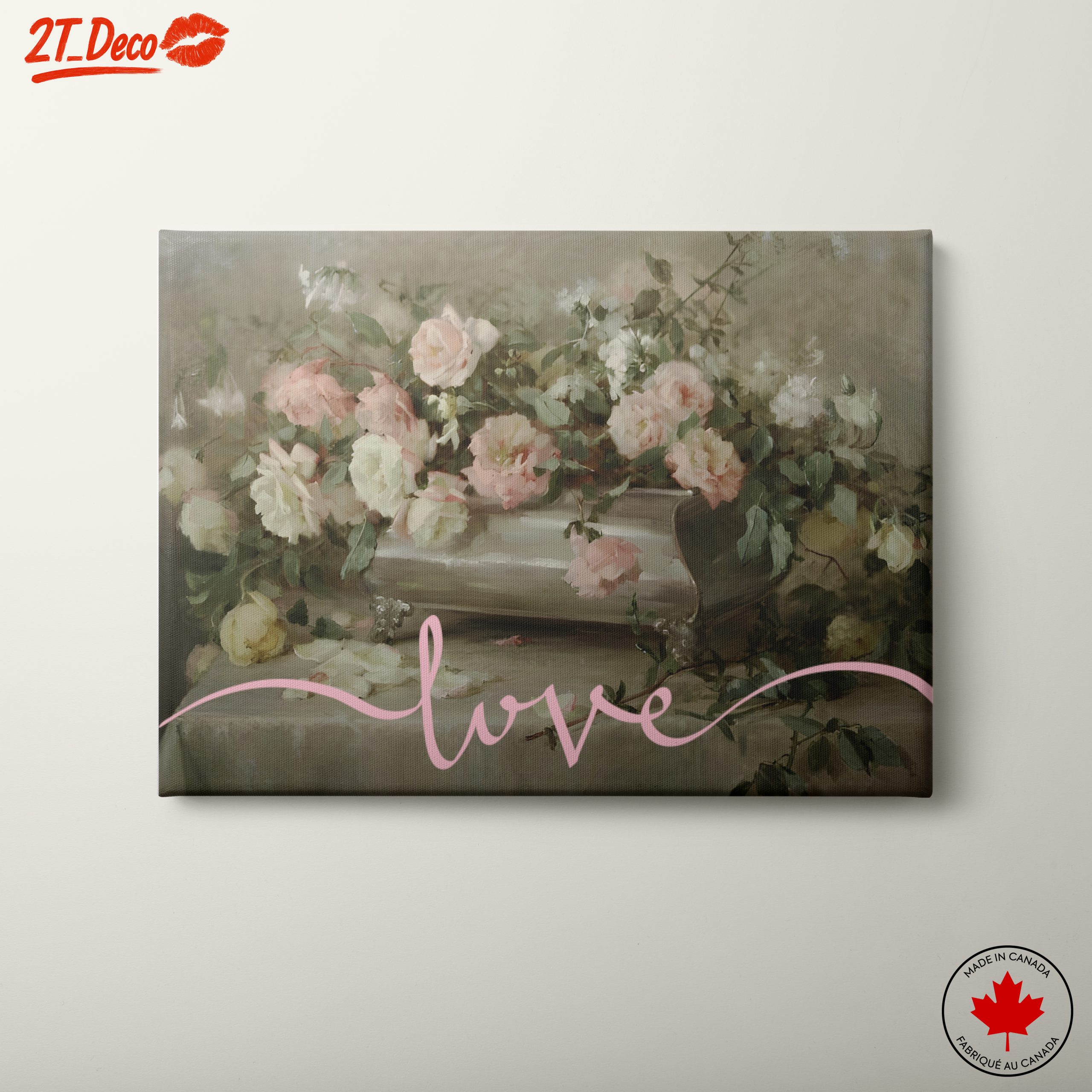 Romantic Floral Love Artwork