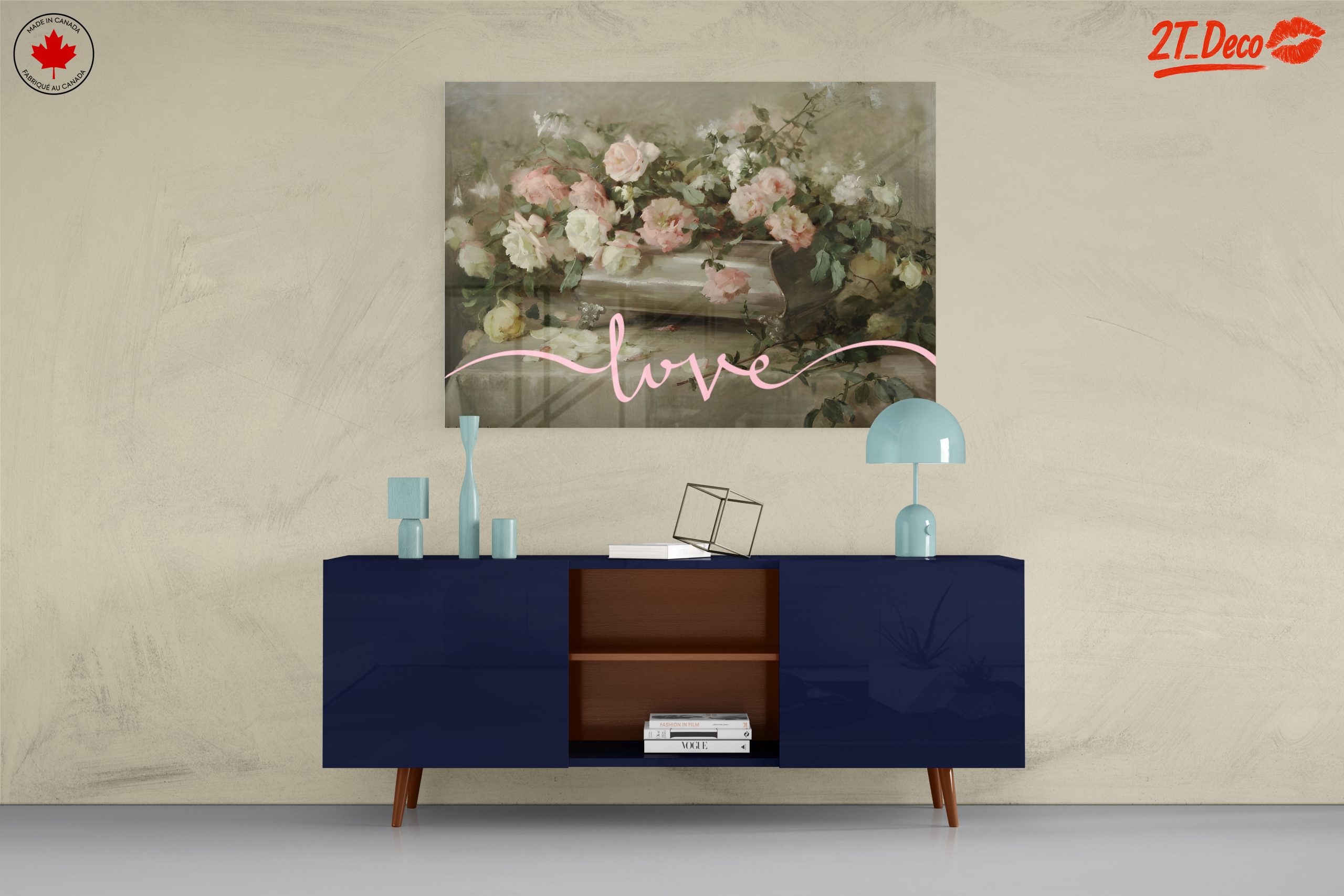 Romantic Floral Love Artwork - Image 8