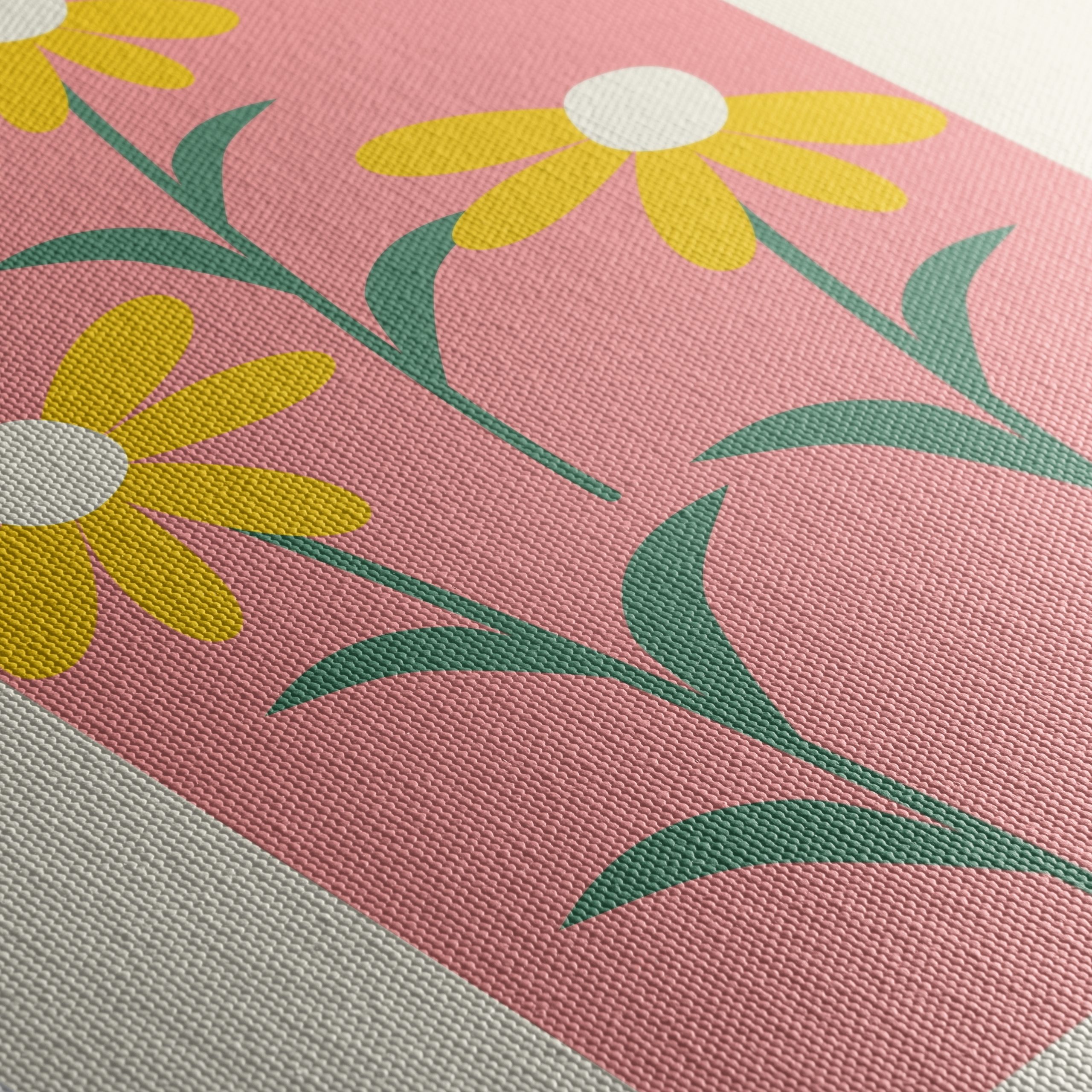 Stylized Botanical Art Featuring Daisies - Image 5