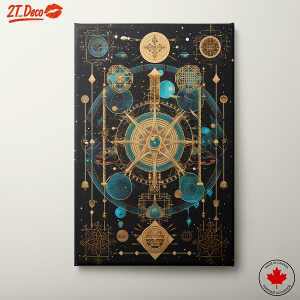Intricate Celestial Abstract Art Design
