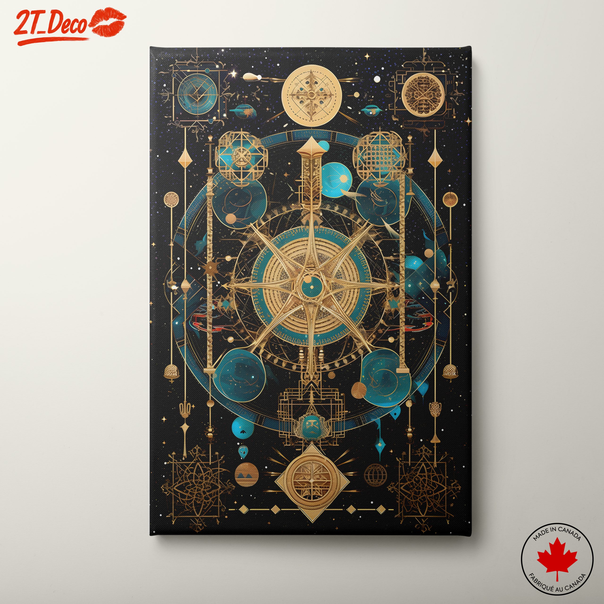 Intricate Celestial Abstract Art Design