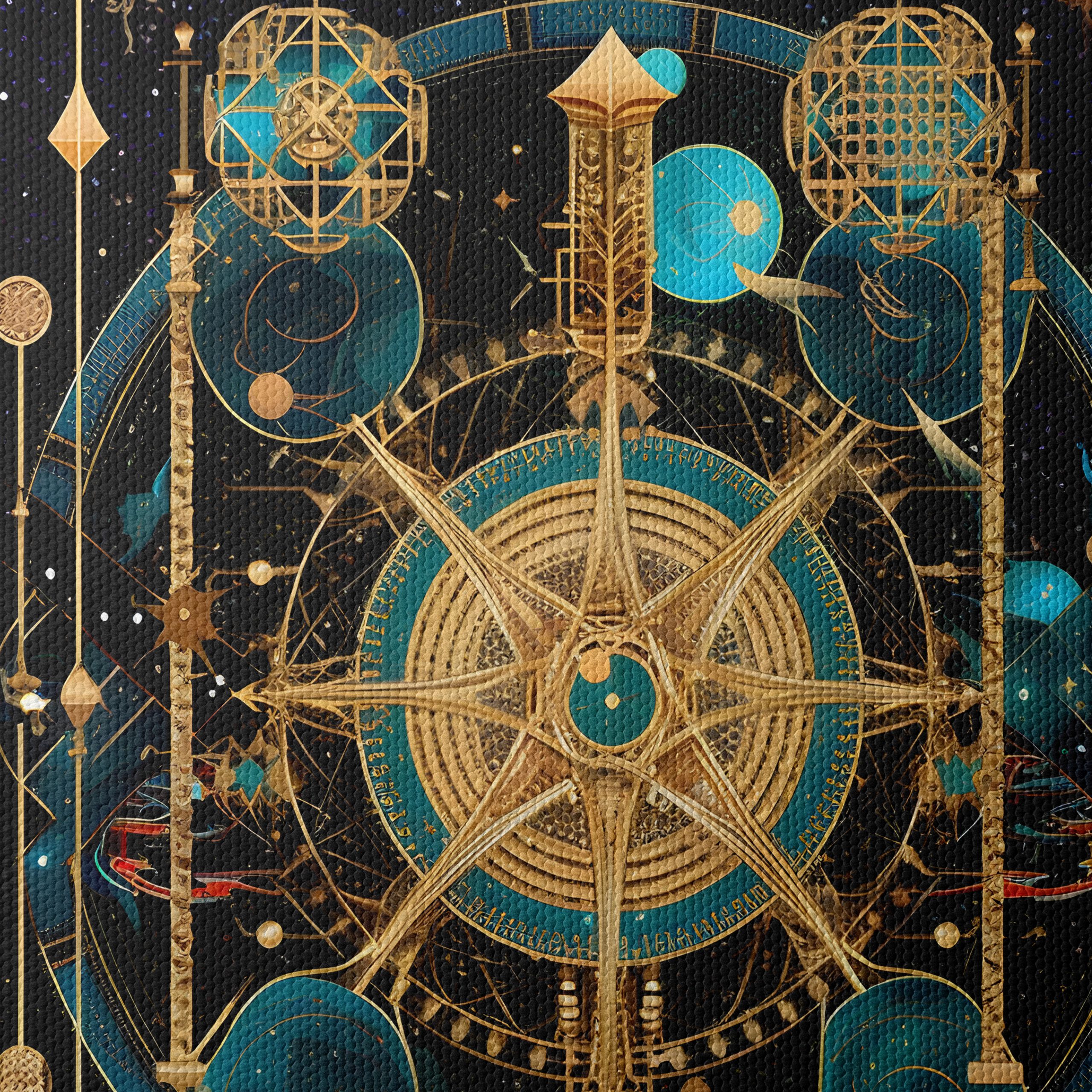 Intricate Celestial Abstract Art Design - Image 4