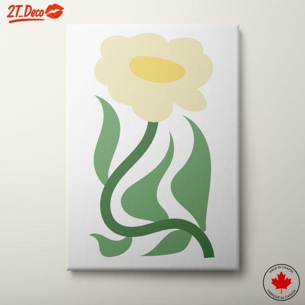 Stylized Botanical Illustration of a Flower