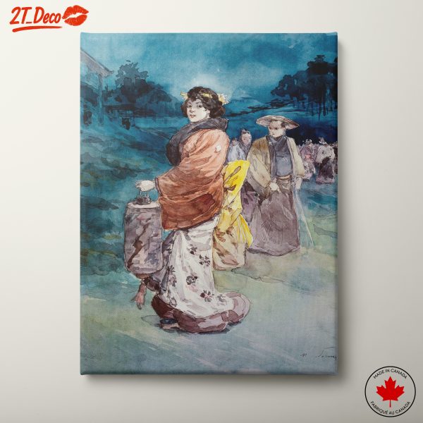 Traditional Japanese Woman in Historical Setting