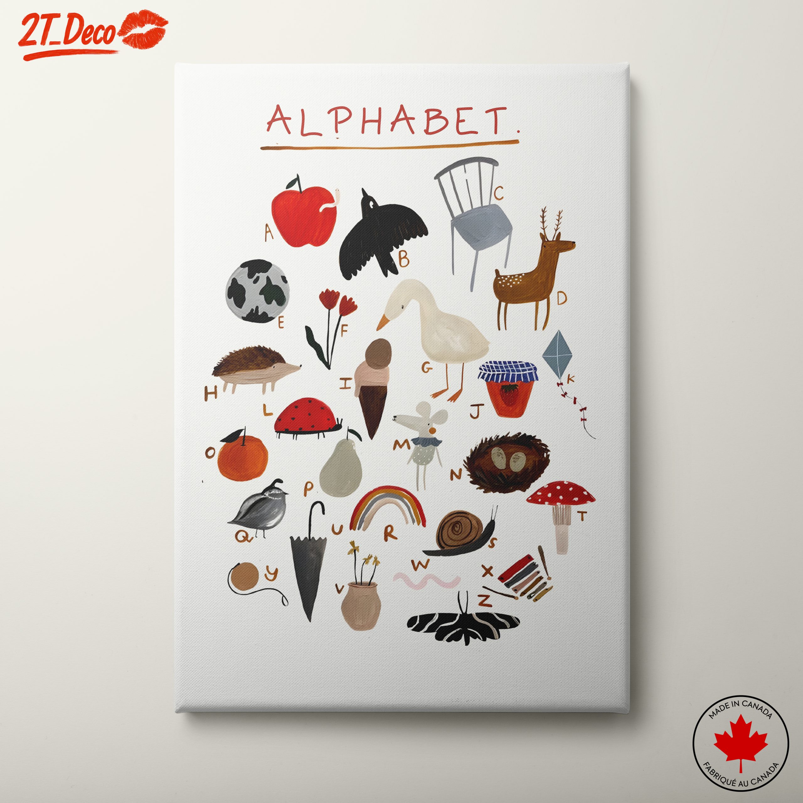 Playful Alphabet Illustrations for Kids