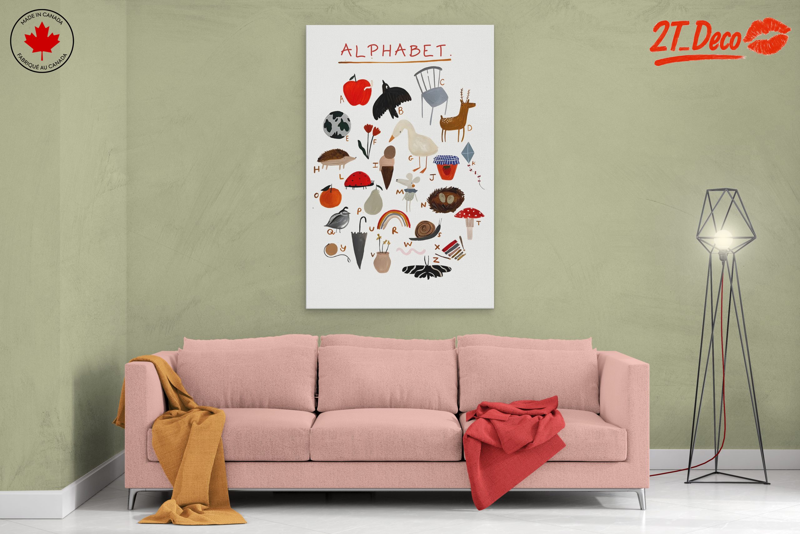 Playful Alphabet Illustrations for Kids - Image 2