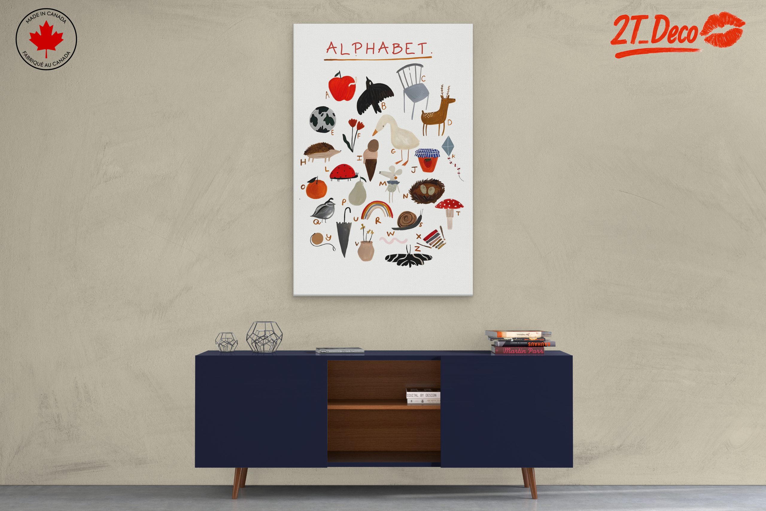 Playful Alphabet Illustrations for Kids - Image 3
