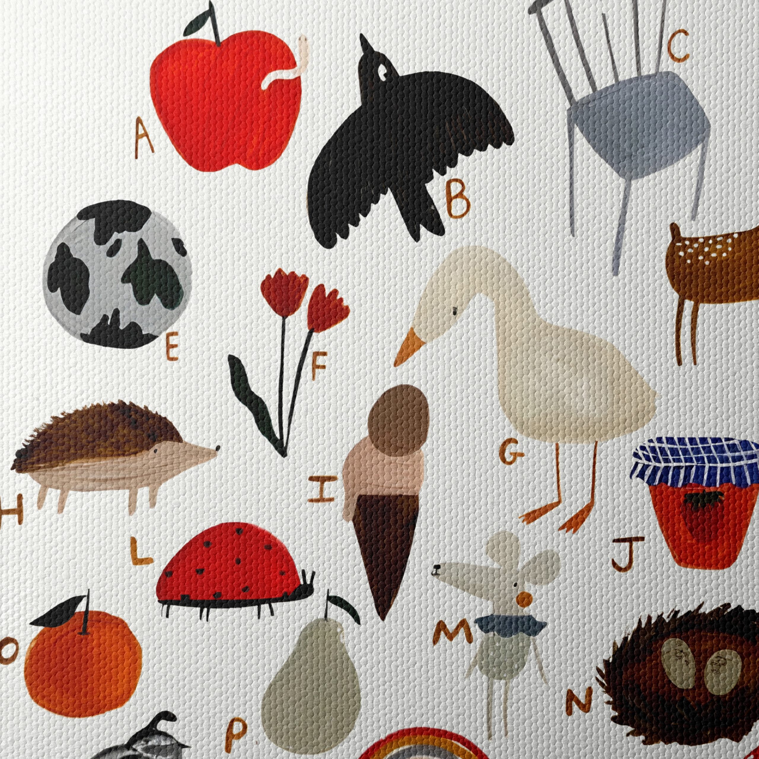 Playful Alphabet Illustrations for Kids - Image 4