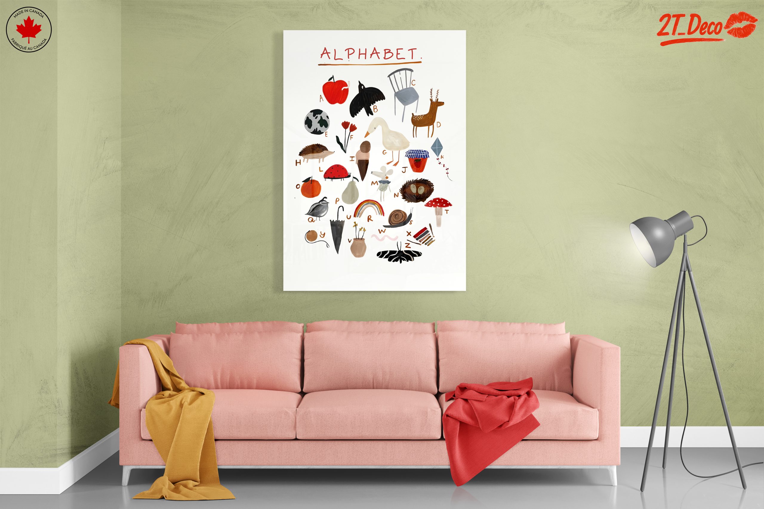 Playful Alphabet Illustrations for Kids - Image 7