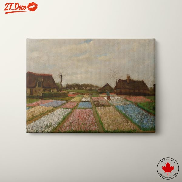 Peaceful Flower Field Landscape Art