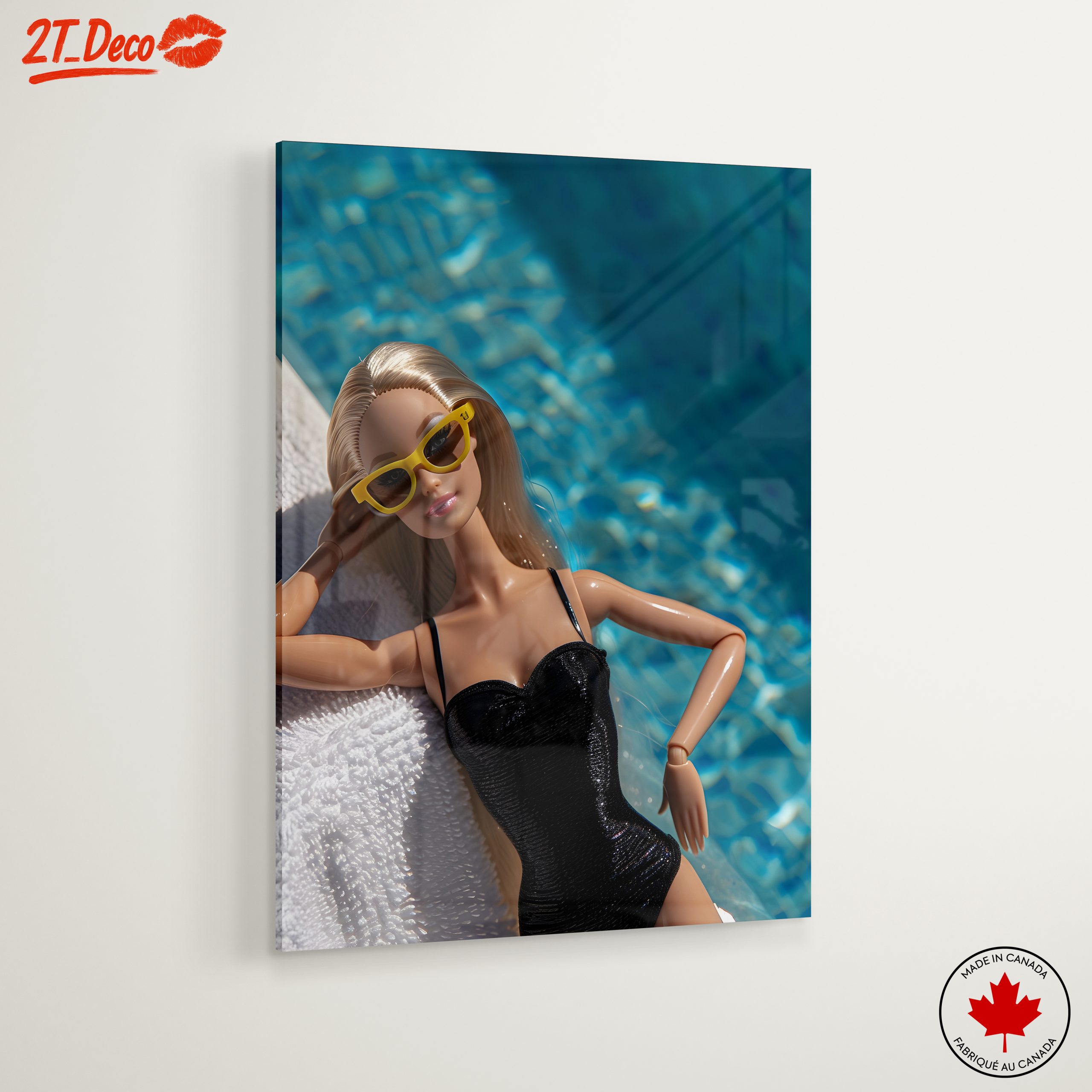 Fashion Doll Relaxing by Poolside - Image 6