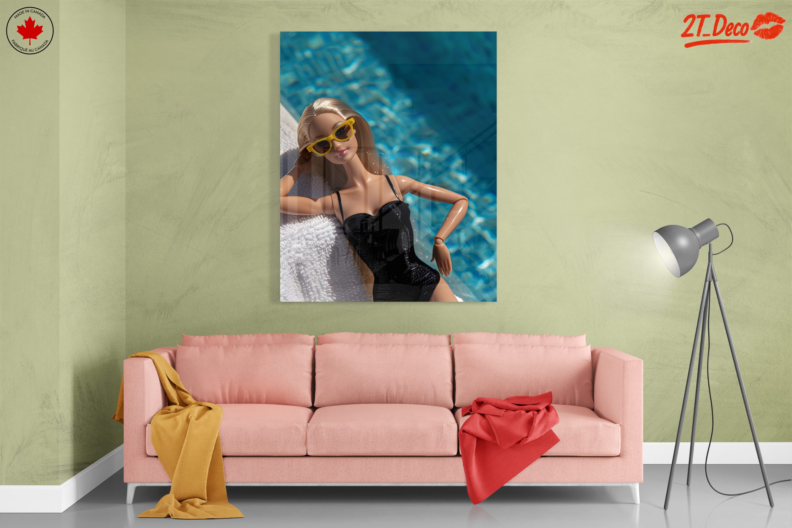 Fashion Doll Relaxing by Poolside - Image 7