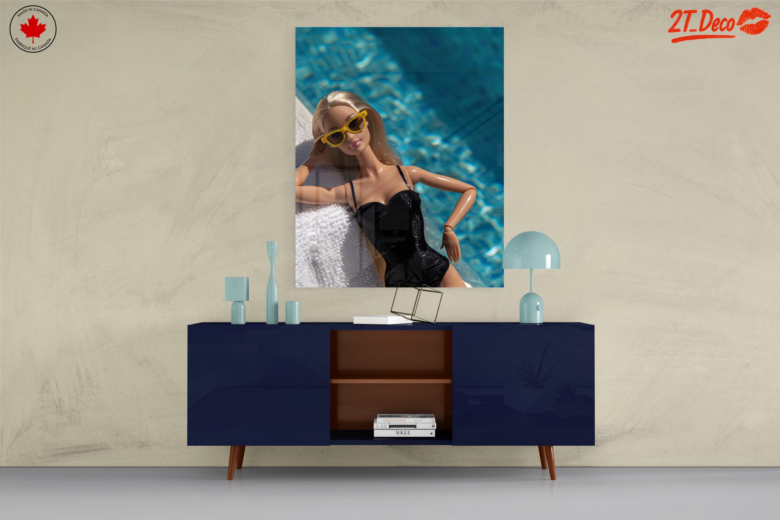Fashion Doll Relaxing by Poolside - Image 8