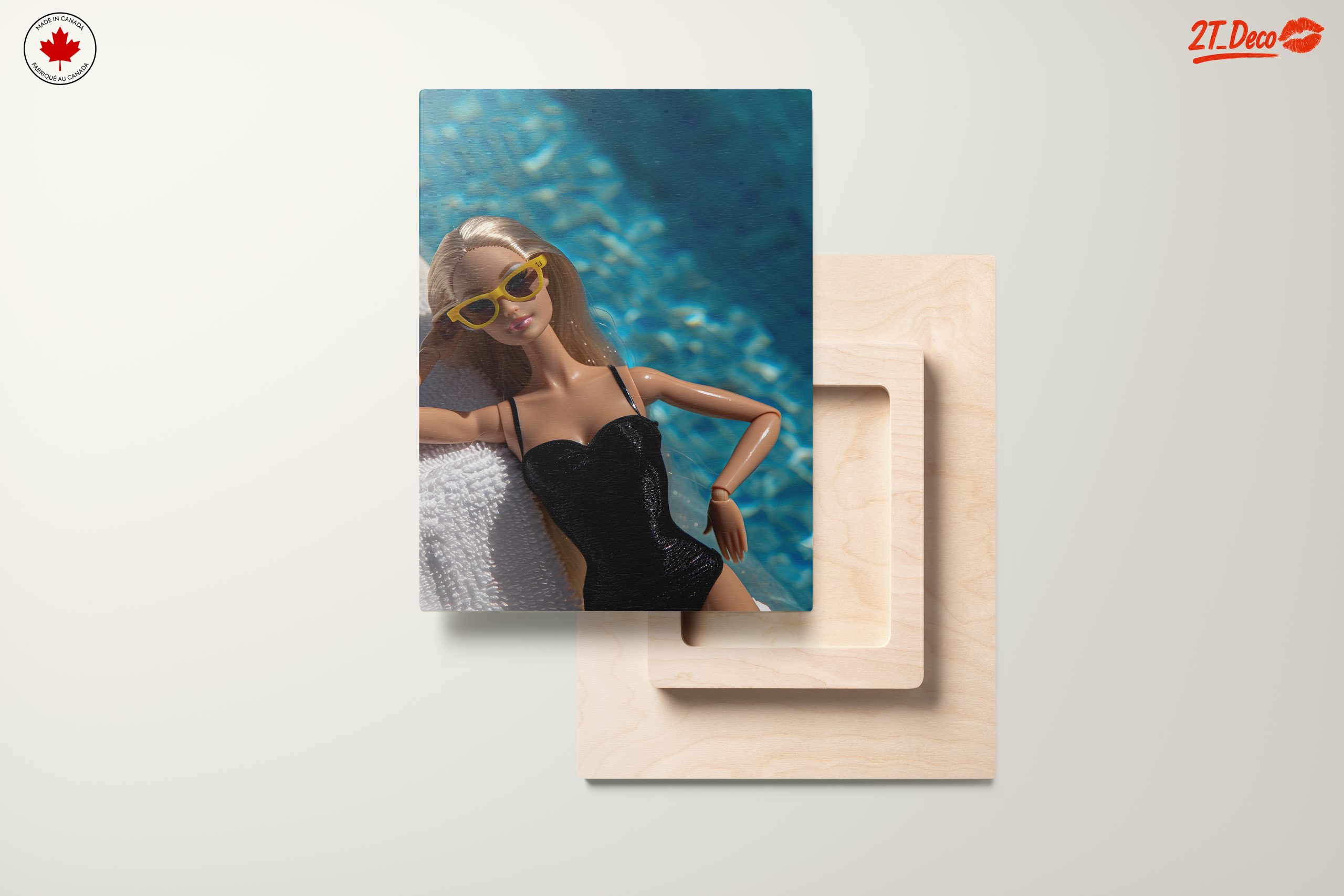 Fashion Doll Relaxing by Poolside - Image 11