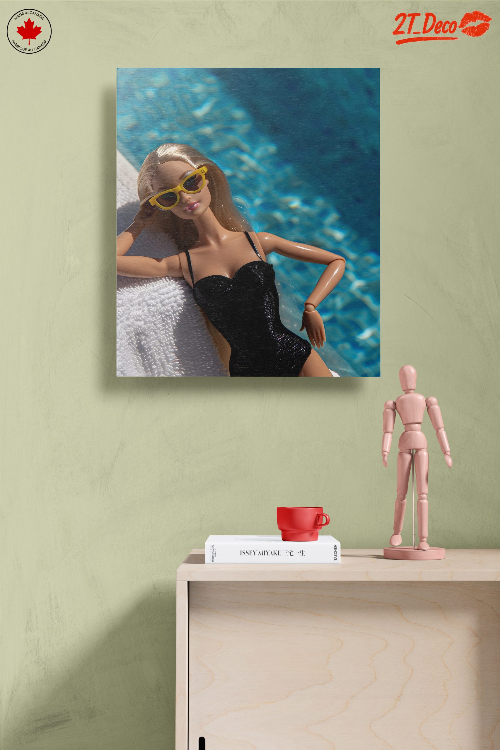 Fashion Doll Relaxing by Poolside - Image 14