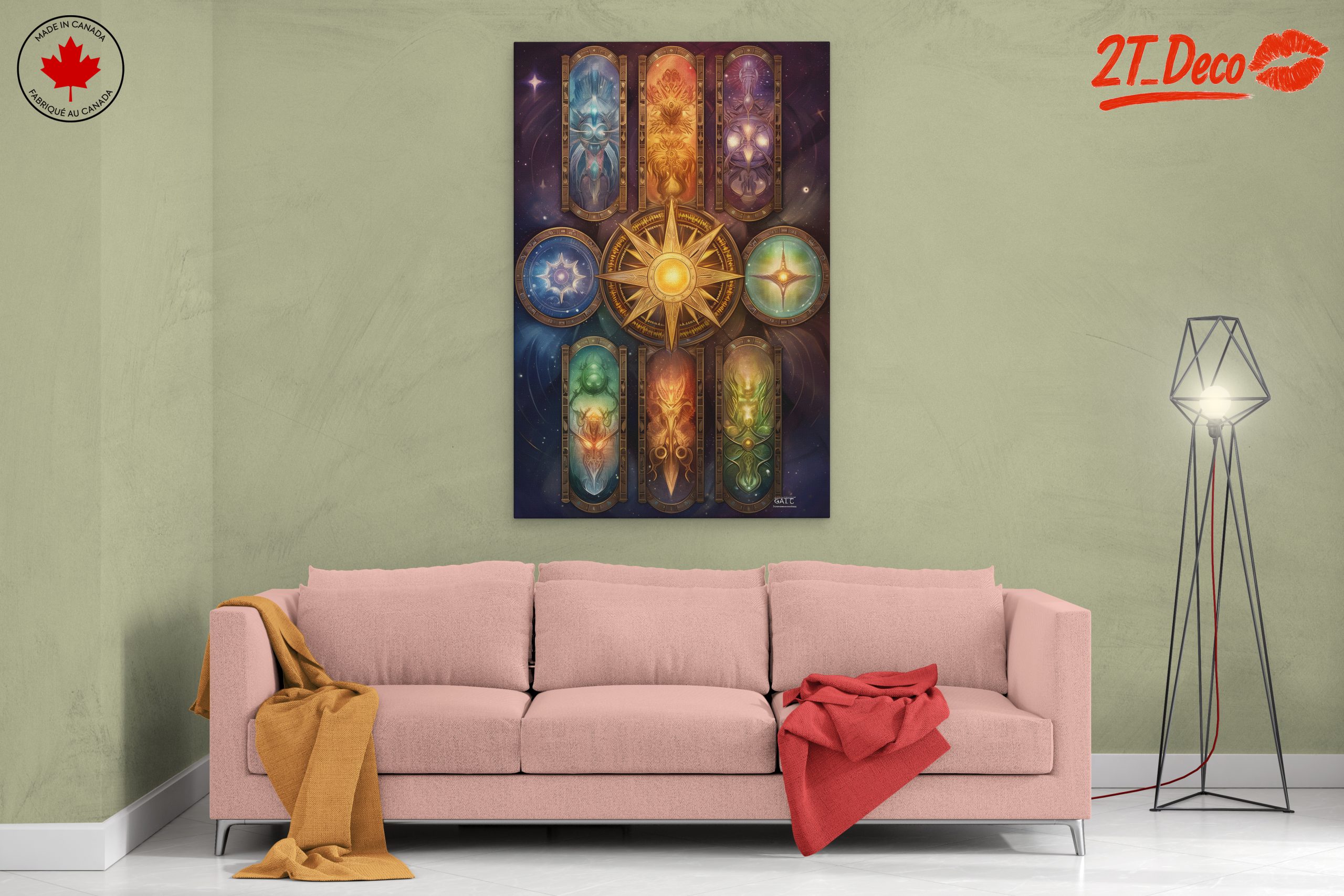 Celestial Fantasy Spiritual Artwork with Vibrant Colors - Image 2