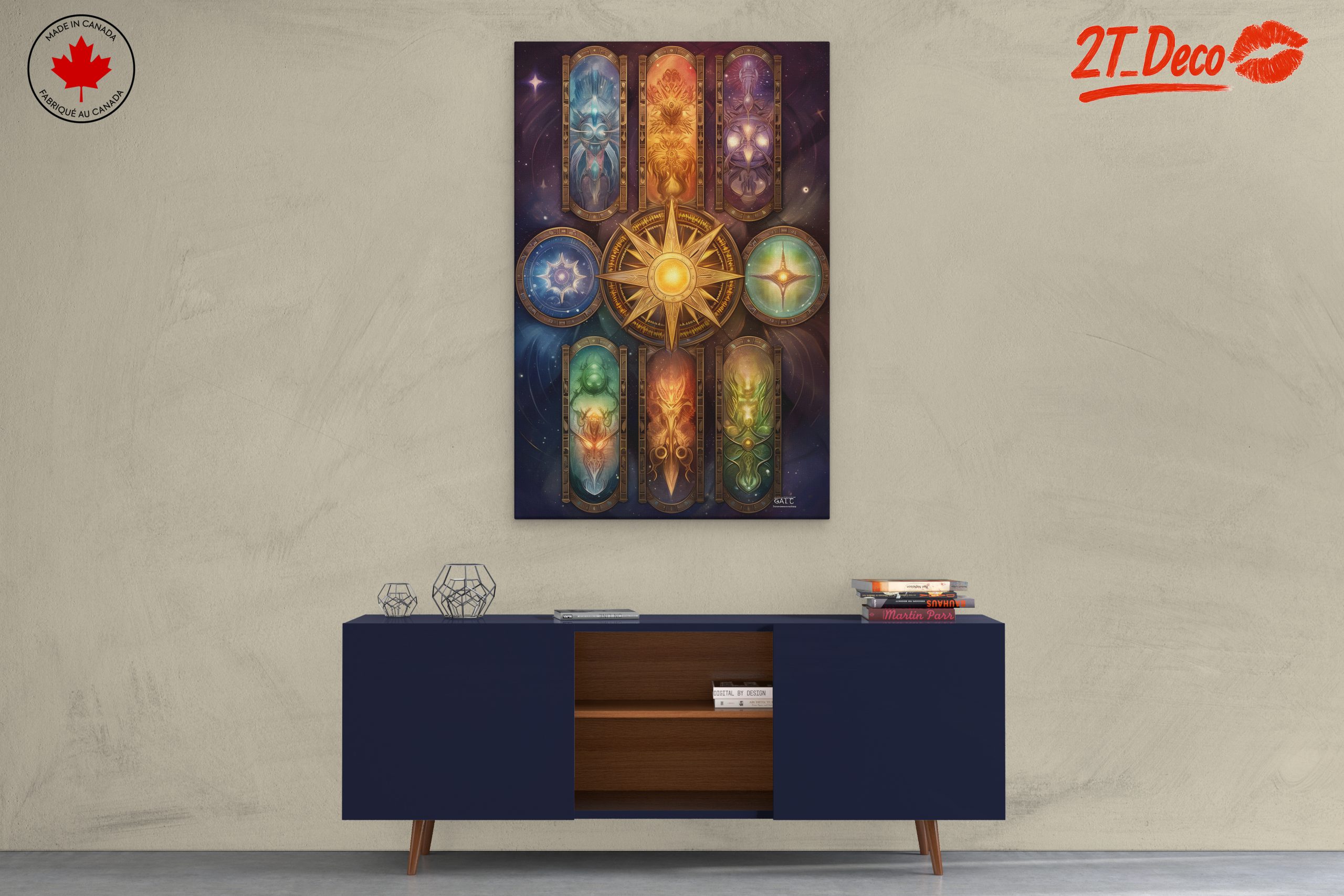 Celestial Fantasy Spiritual Artwork with Vibrant Colors - Image 3