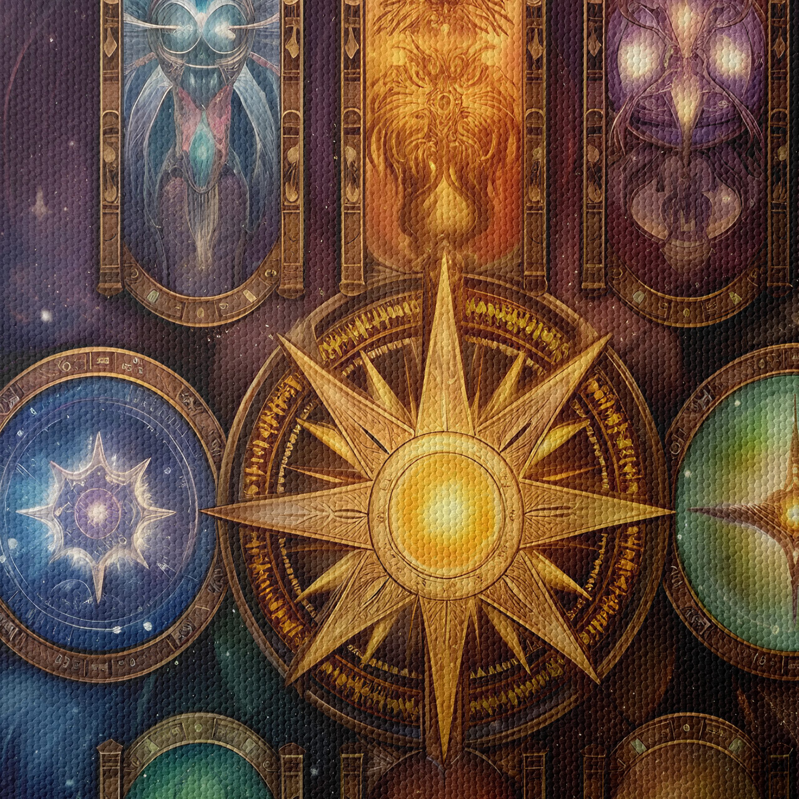 Celestial Fantasy Spiritual Artwork with Vibrant Colors - Image 4