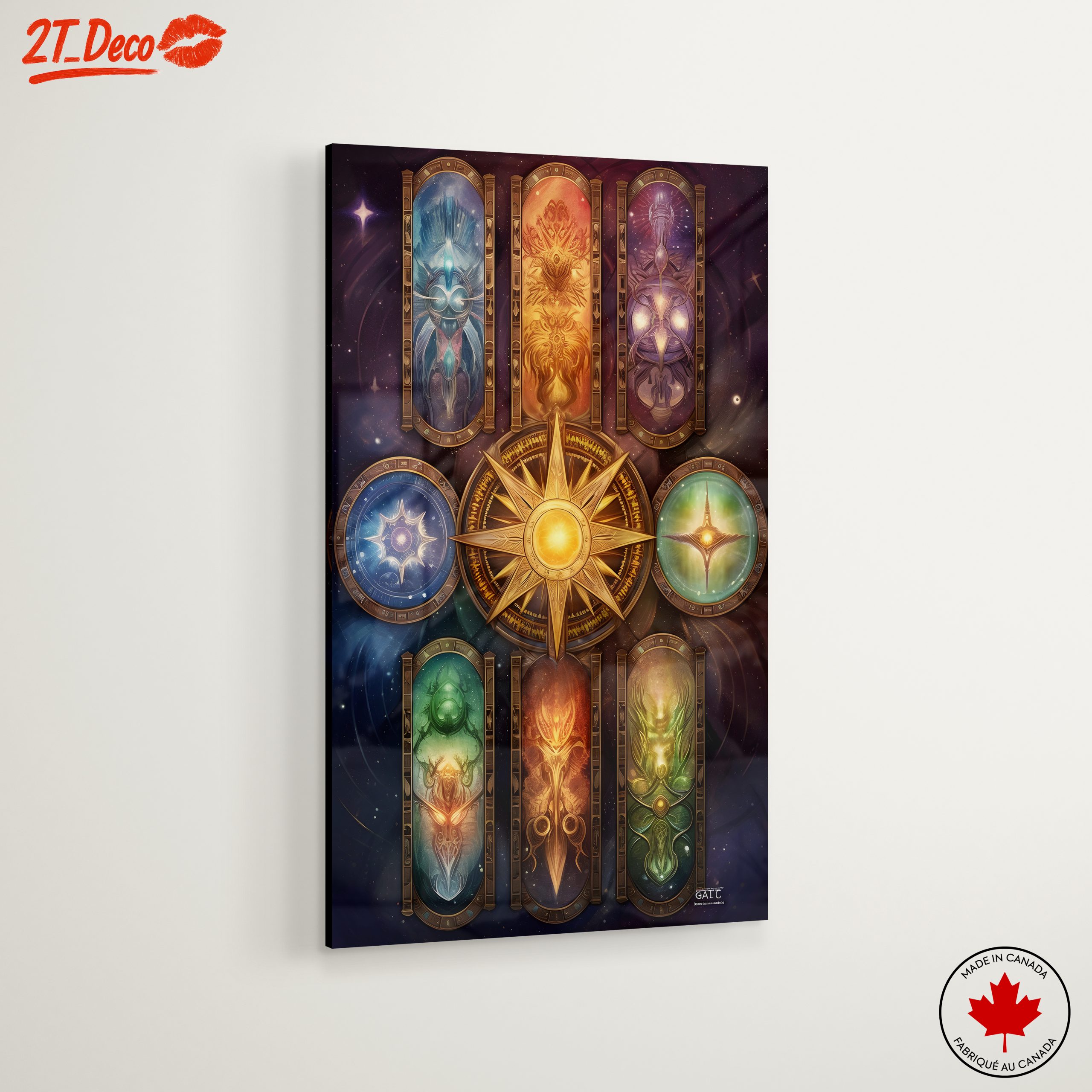 Celestial Fantasy Spiritual Artwork with Vibrant Colors - Image 6