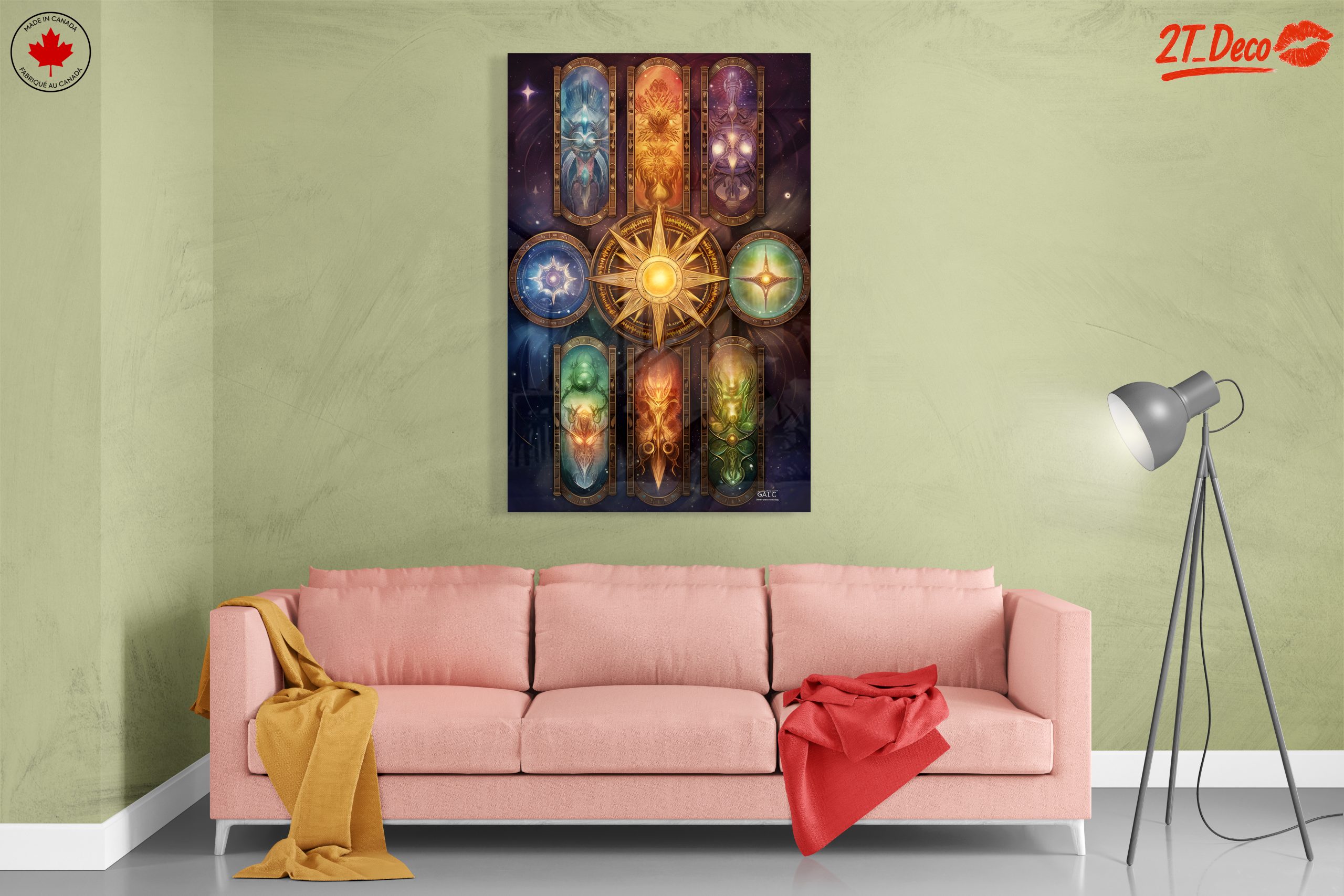 Celestial Fantasy Spiritual Artwork with Vibrant Colors - Image 7