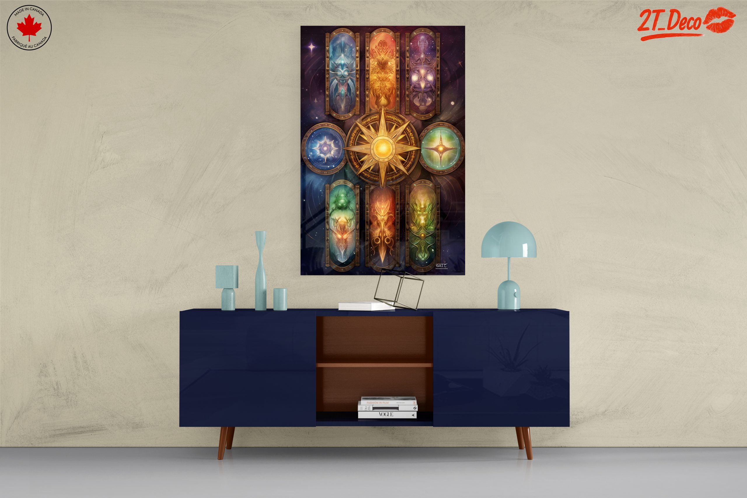 Celestial Fantasy Spiritual Artwork with Vibrant Colors - Image 8