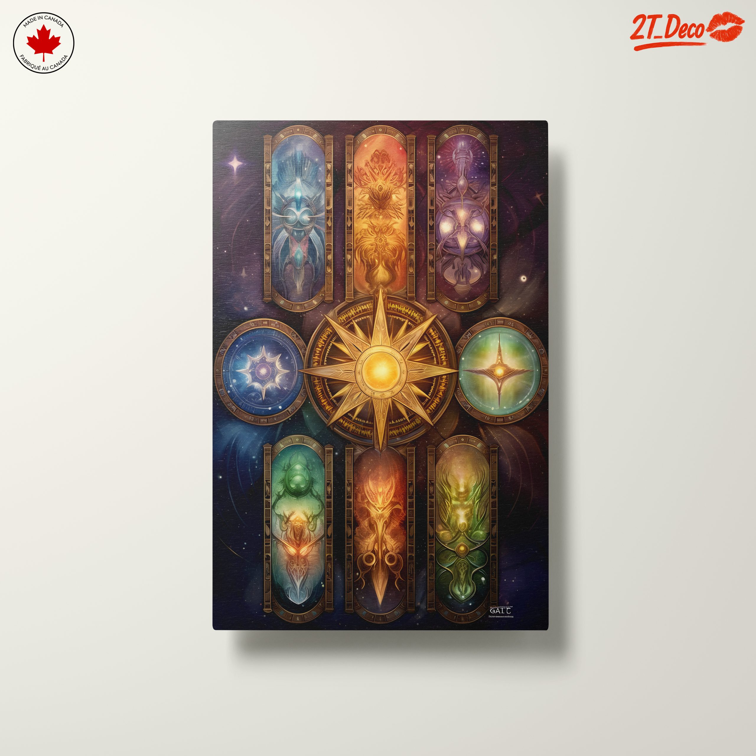 Celestial Fantasy Spiritual Artwork with Vibrant Colors - Image 10
