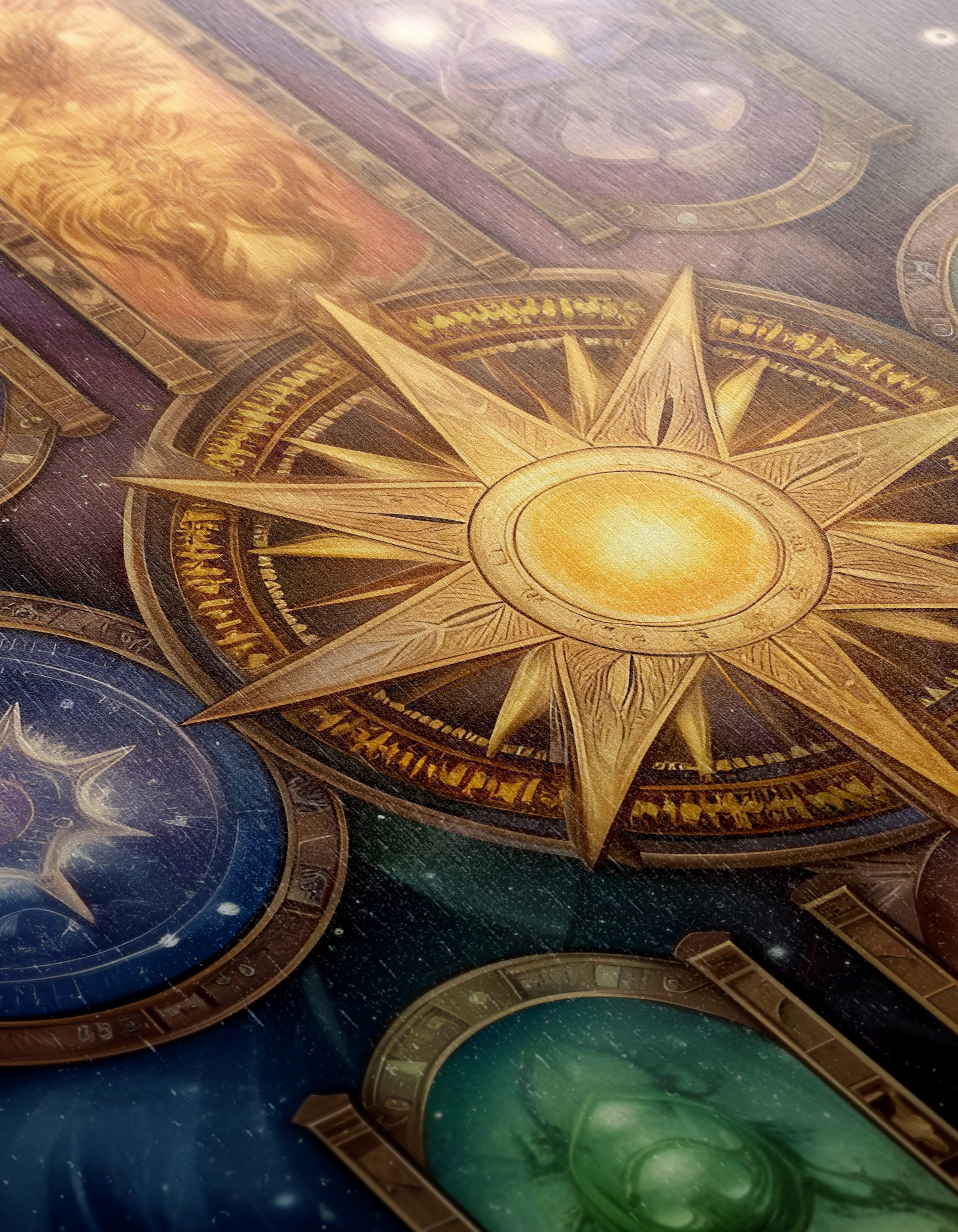 Celestial Fantasy Spiritual Artwork with Vibrant Colors - Image 12