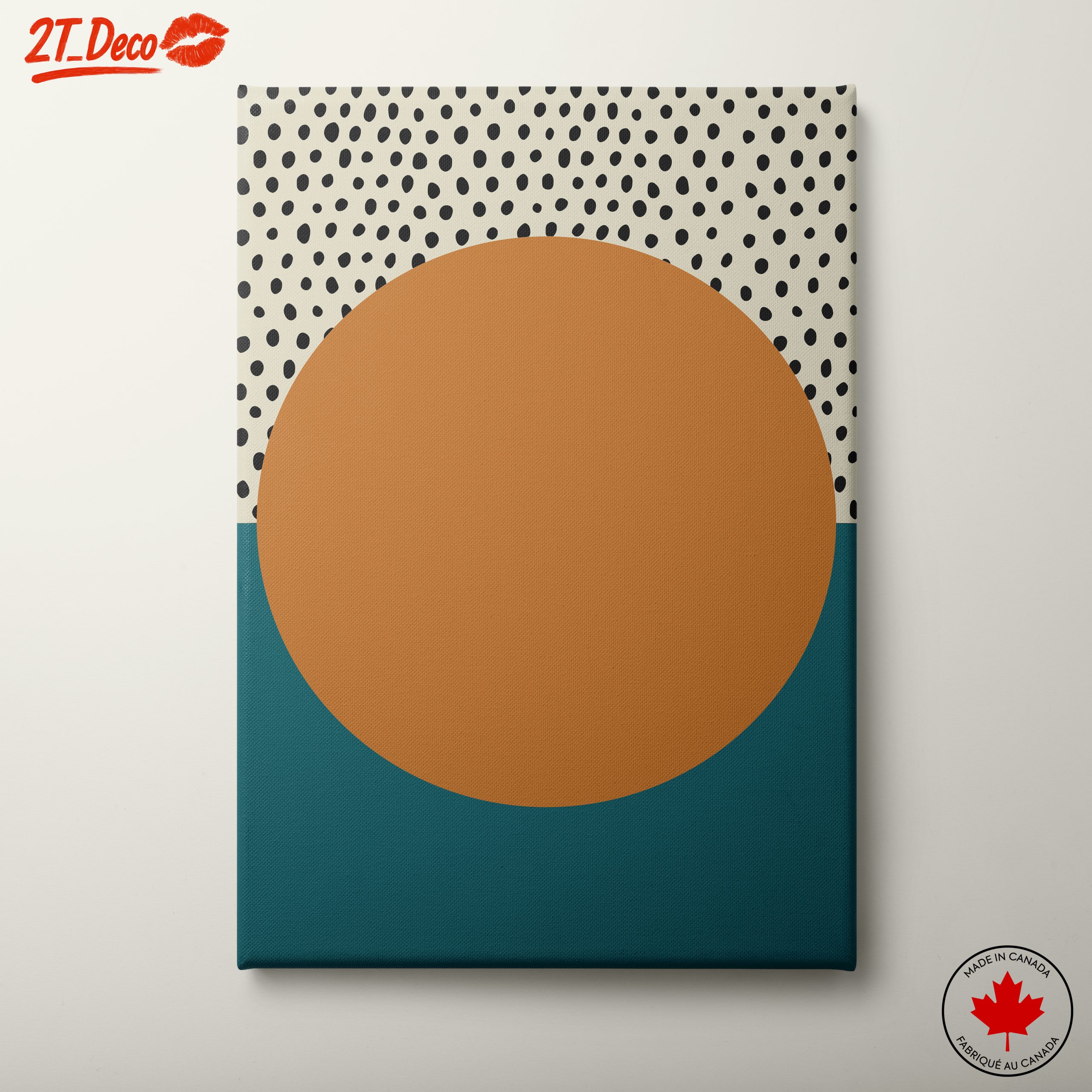 Geometric Abstract Art with Earthy Tones 6